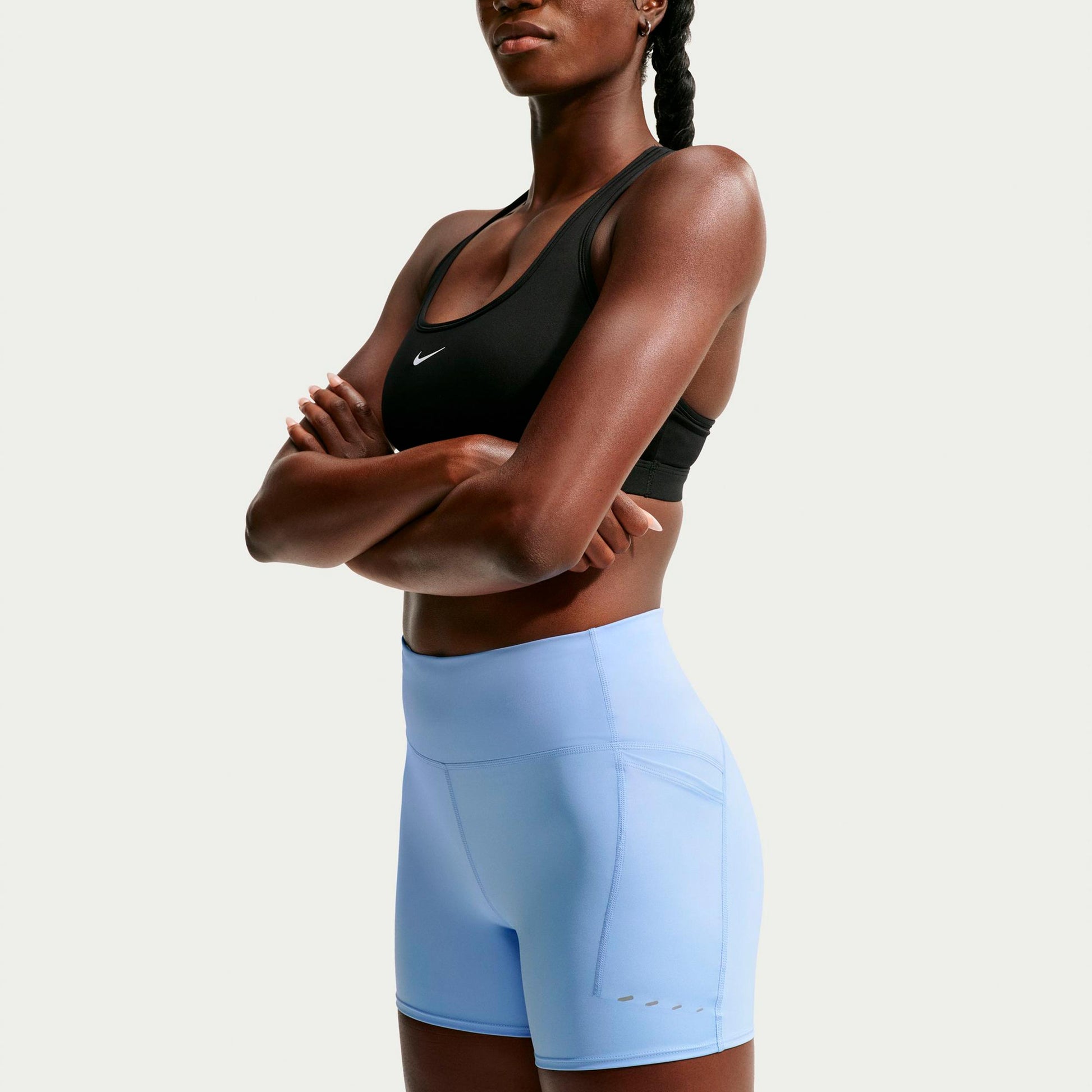 Nike Swift   Getry do biegania Kobiety - niebieski, srebrny