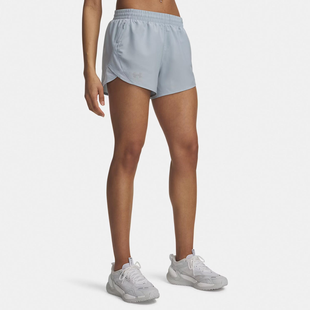 Under Armour Fly By 3in  Spodenki do biegania Kobiety - niebiesko-szary