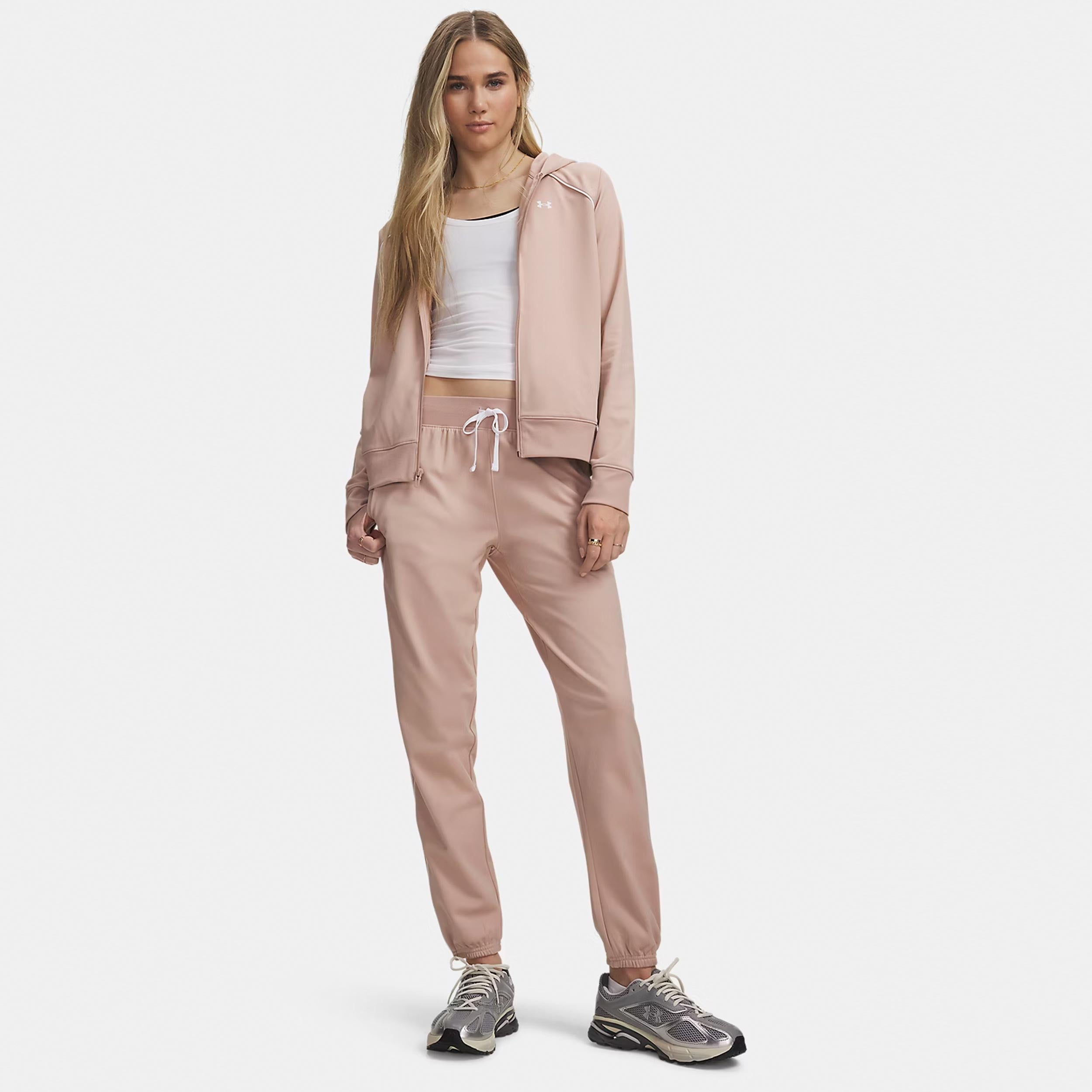 Under Armour Rival Tricot Dres Kobiety - beż, biały