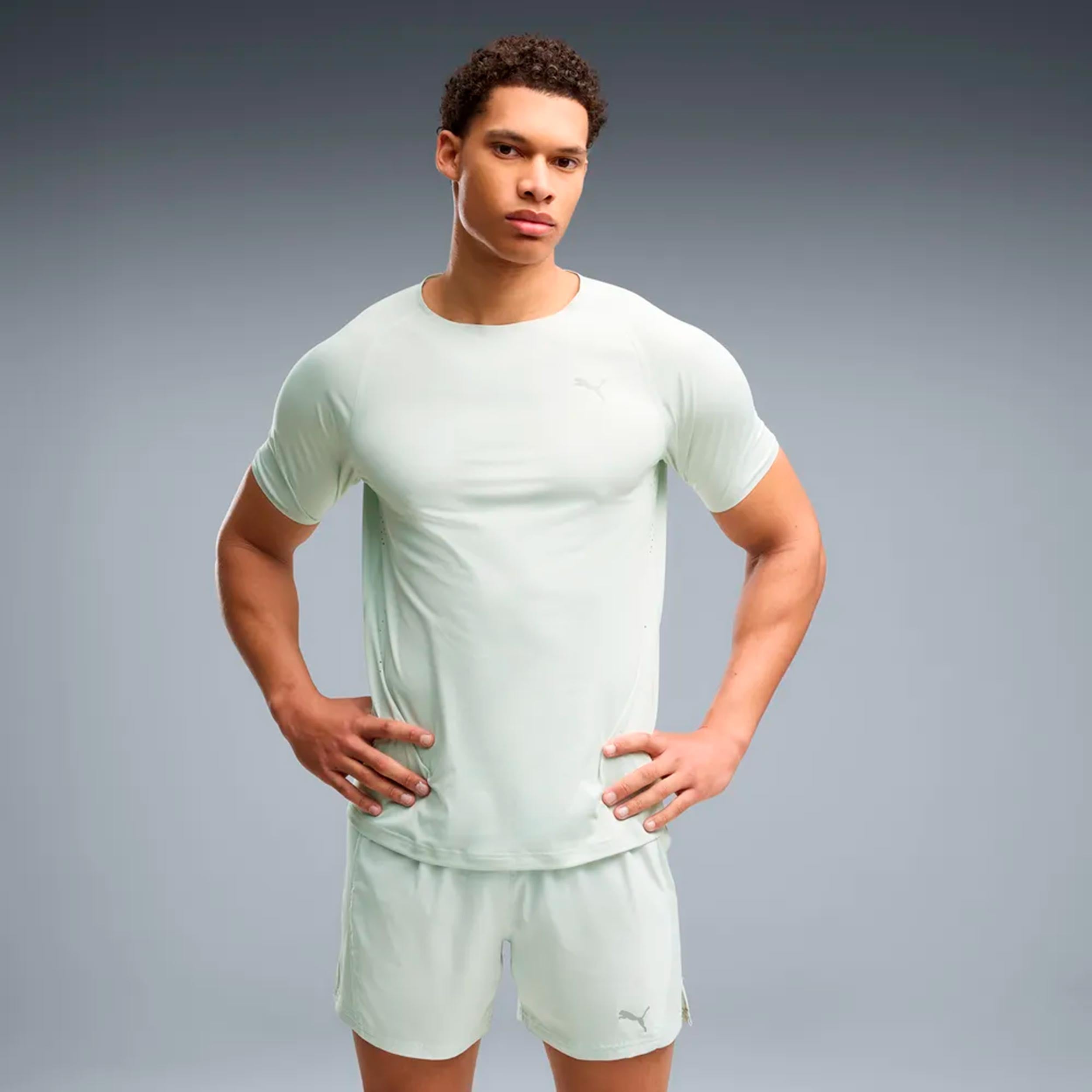 Puma Everyday Cloudspun  Koszulka do biegania Mężczyźni - jasnozielony