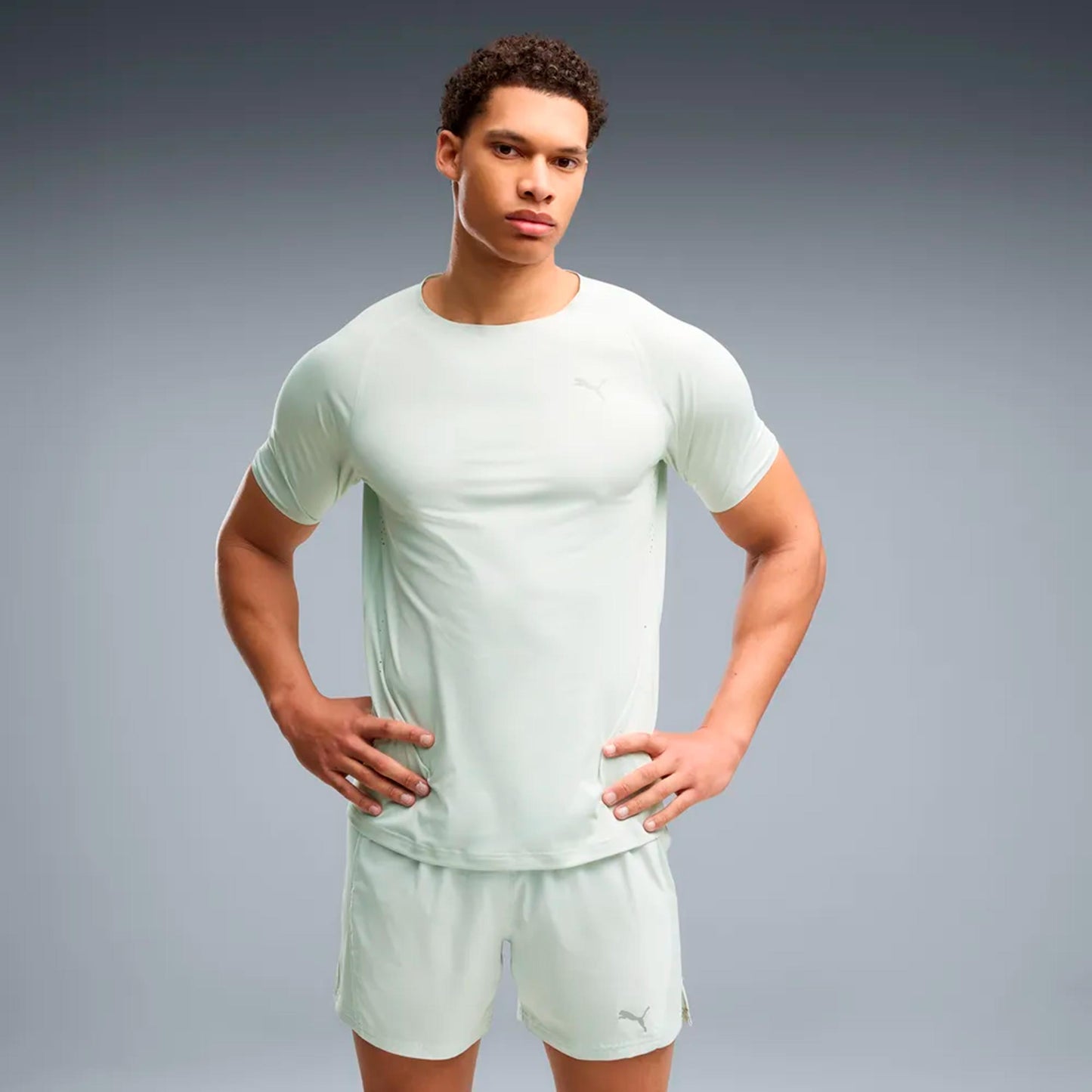 Puma Everyday Cloudspun  Koszulka do biegania Mężczyźni - jasnozielony