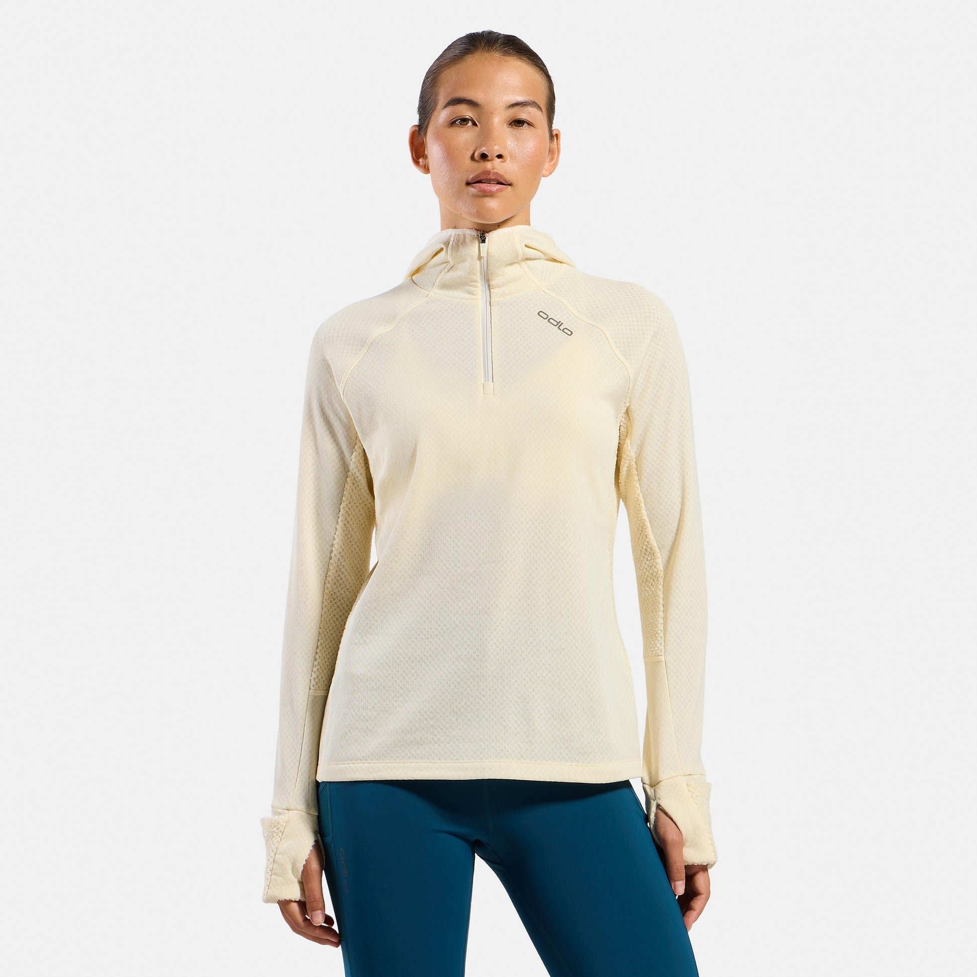 Odlo X-Alp Midlayer  Koszulka do biegania Kobiety - krem