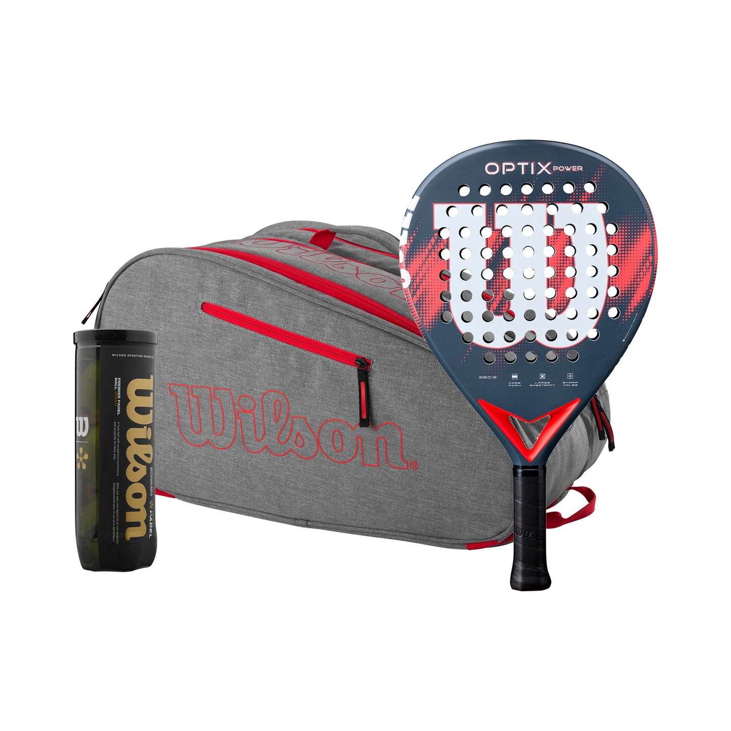 Wilson Optix V2 Power Plus Torba na Raketie, PLUS PUSZKA Z PIŁKAMI
