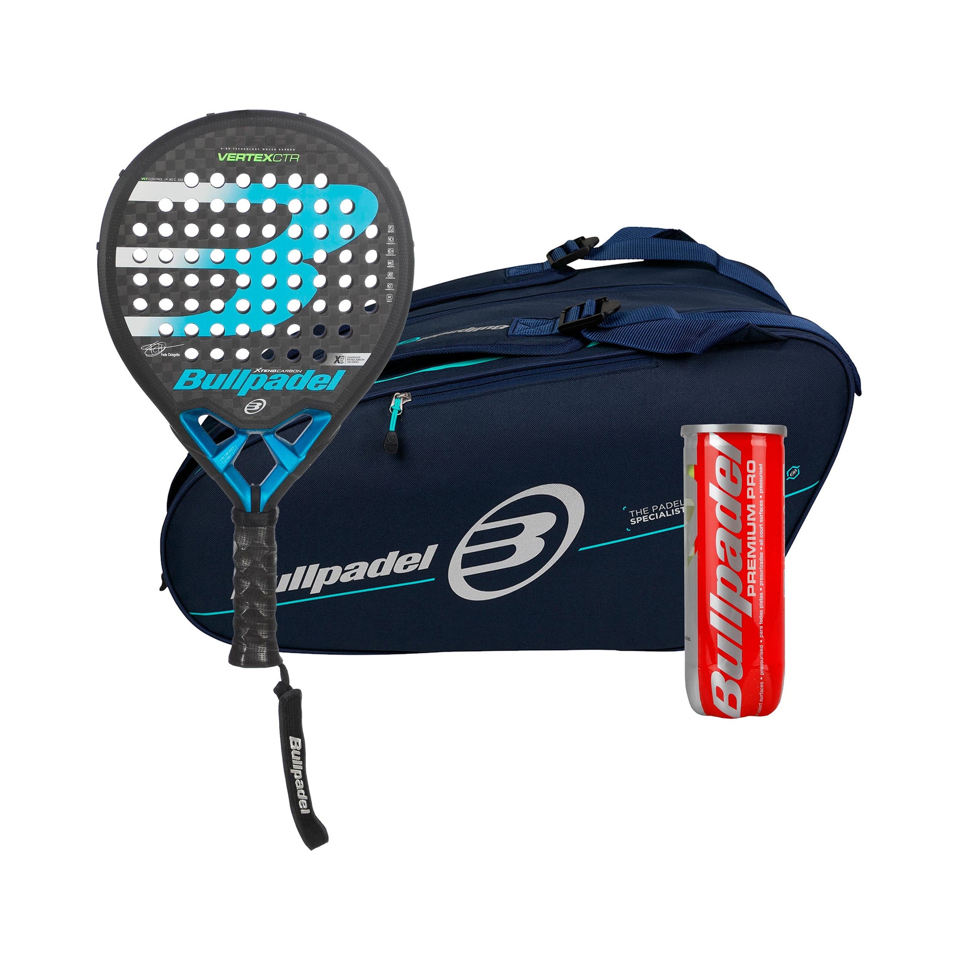Bullpadel Opakowanie 3 szt. Vertex 2 CTR  Plus Torba na Raketie, PLUS PUSZKA Z PIŁKAMI