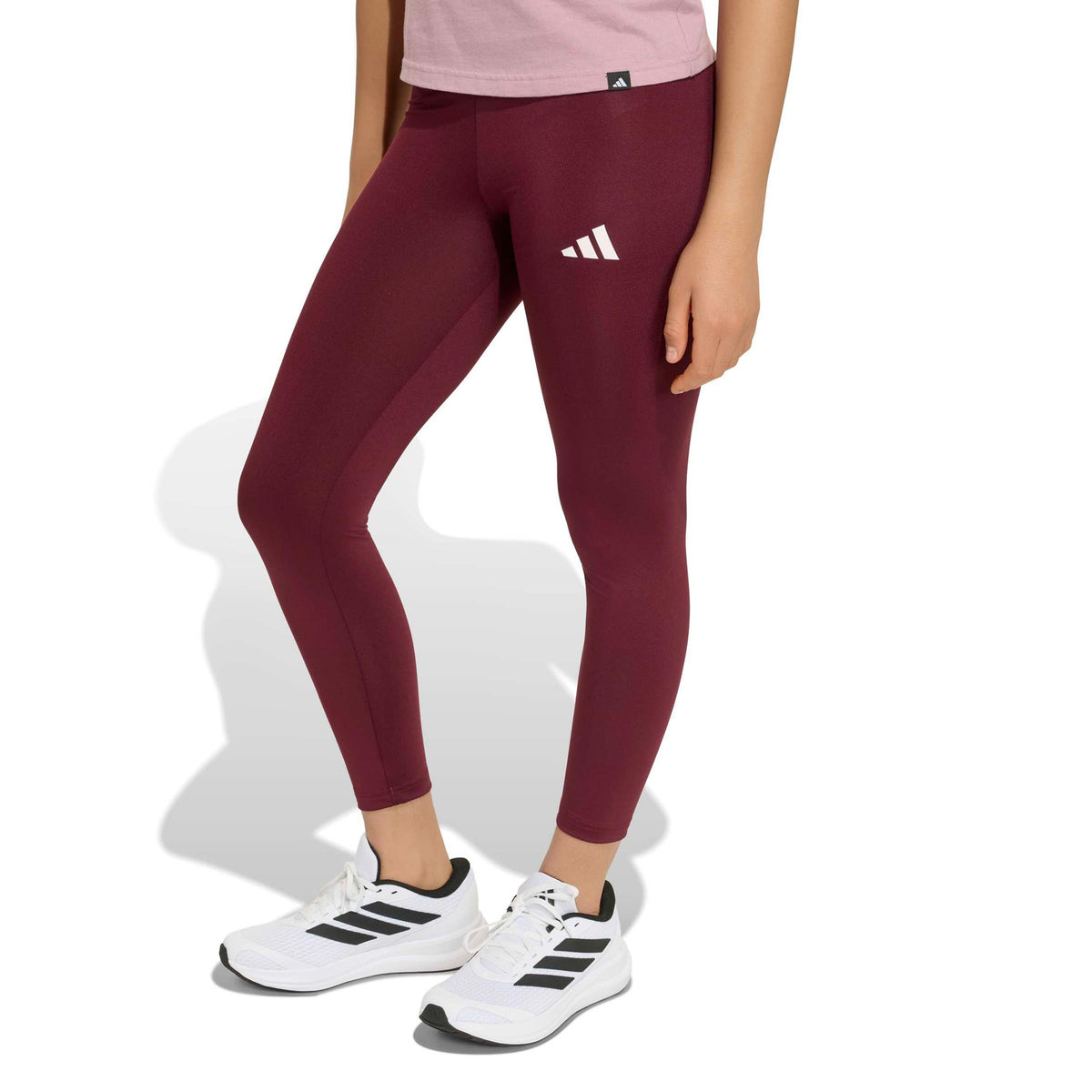 adidas Essentials Training Getry Dzieci - czerwone wino