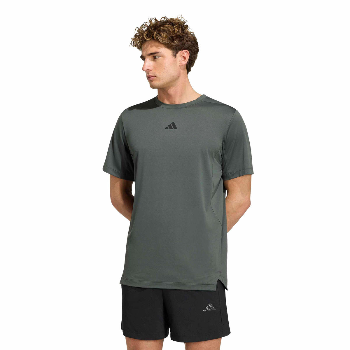 adidas D4T Essentials Koszulka Mężczyźni - ciemnozielony