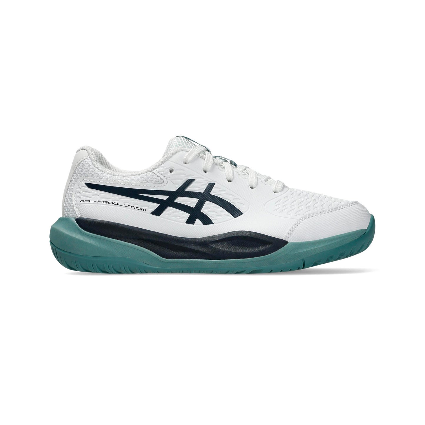 ASICS Gel-Resolution X GS buty do tenisa allcourt Dzieci - biały, petrolowy