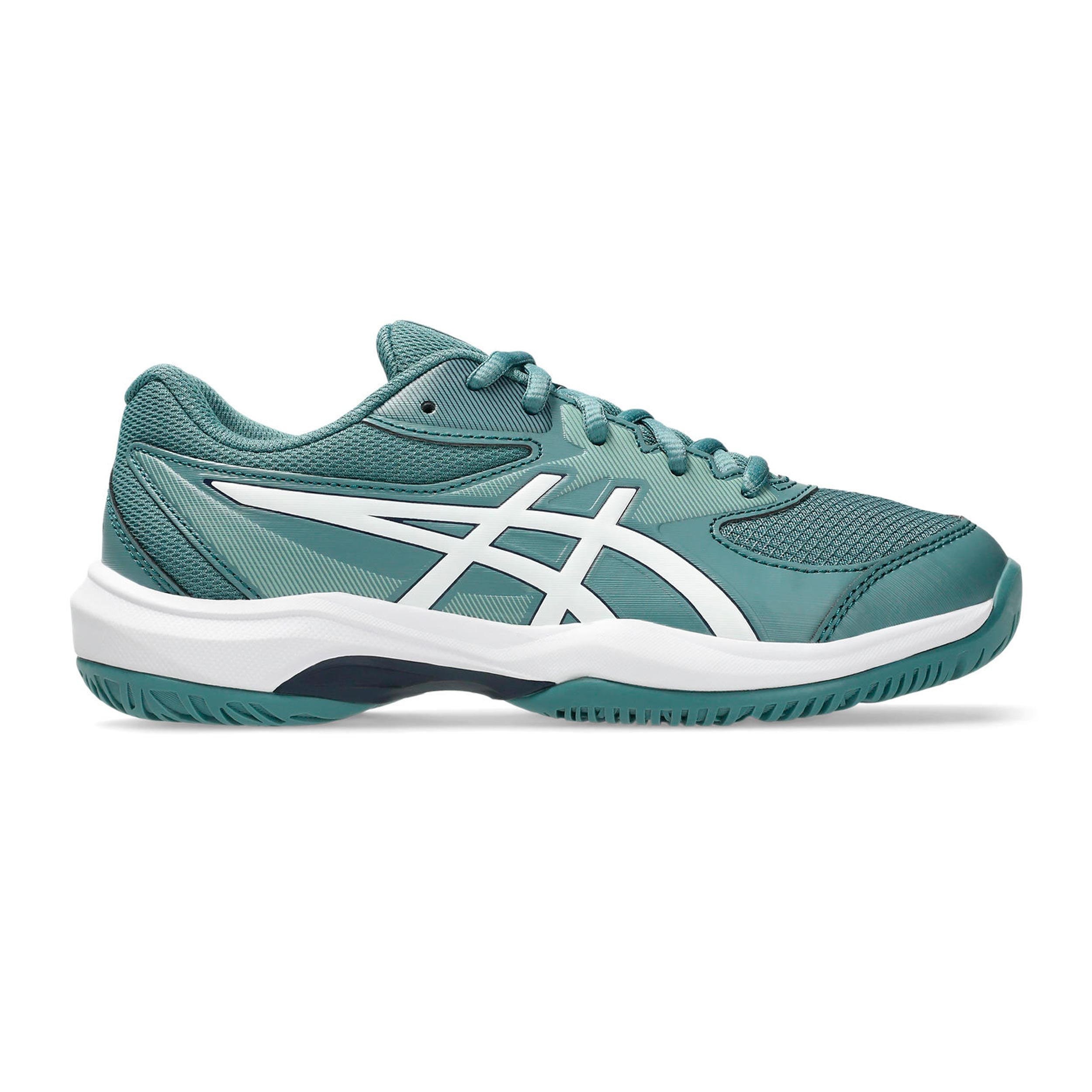 ASICS Gel-Game 10 GS buty do tenisa allcourt Dzieci - petrolowy, biały
