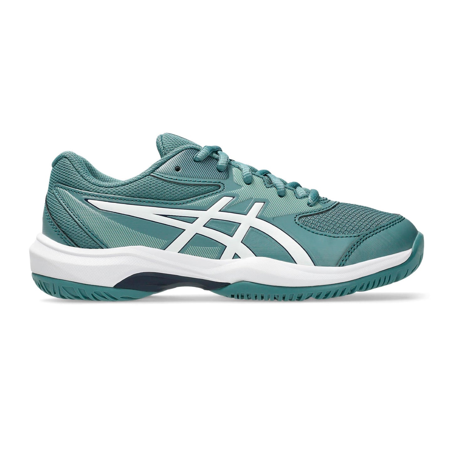 ASICS Gel-Game 10 GS buty do tenisa allcourt Dzieci - petrolowy, biały
