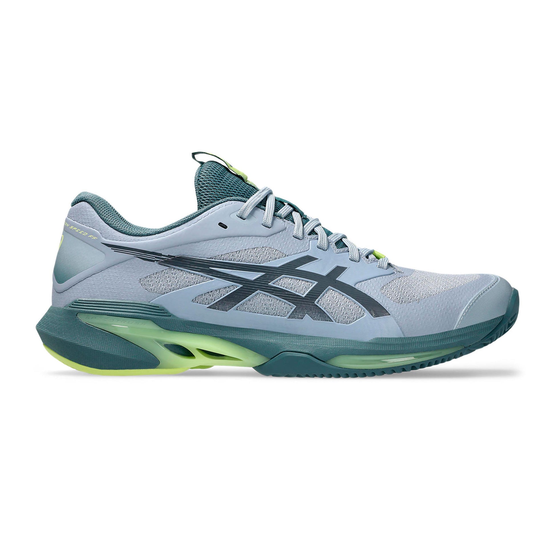 ASICS Solution Speed FF 4 buty do tenisa ziemnego Mężczyźni - szary, limonka