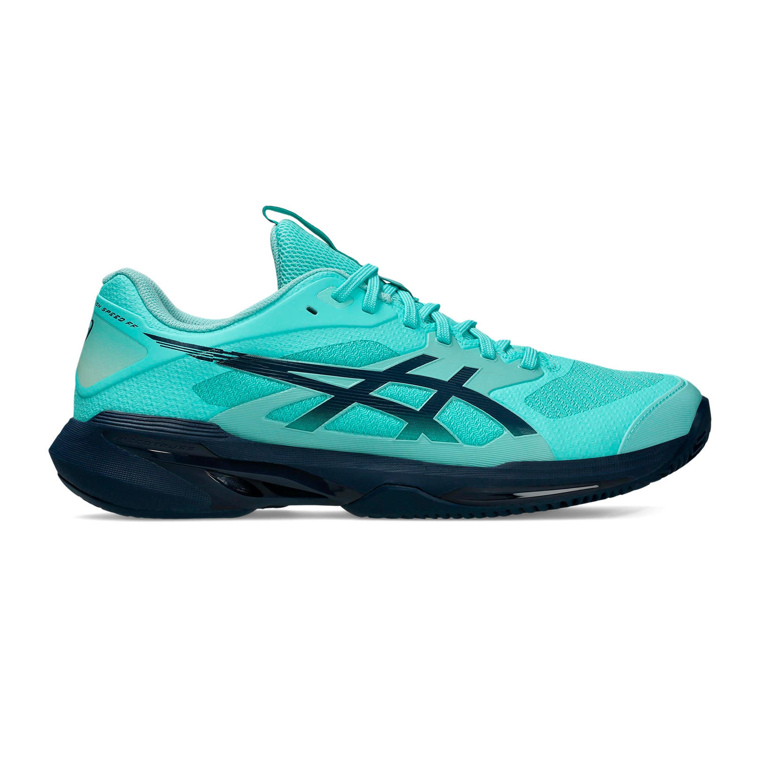 ASICS Solution Speed FF 4 buty do tenisa ziemnego Mężczyźni - miętowy, ciemnoniebieski