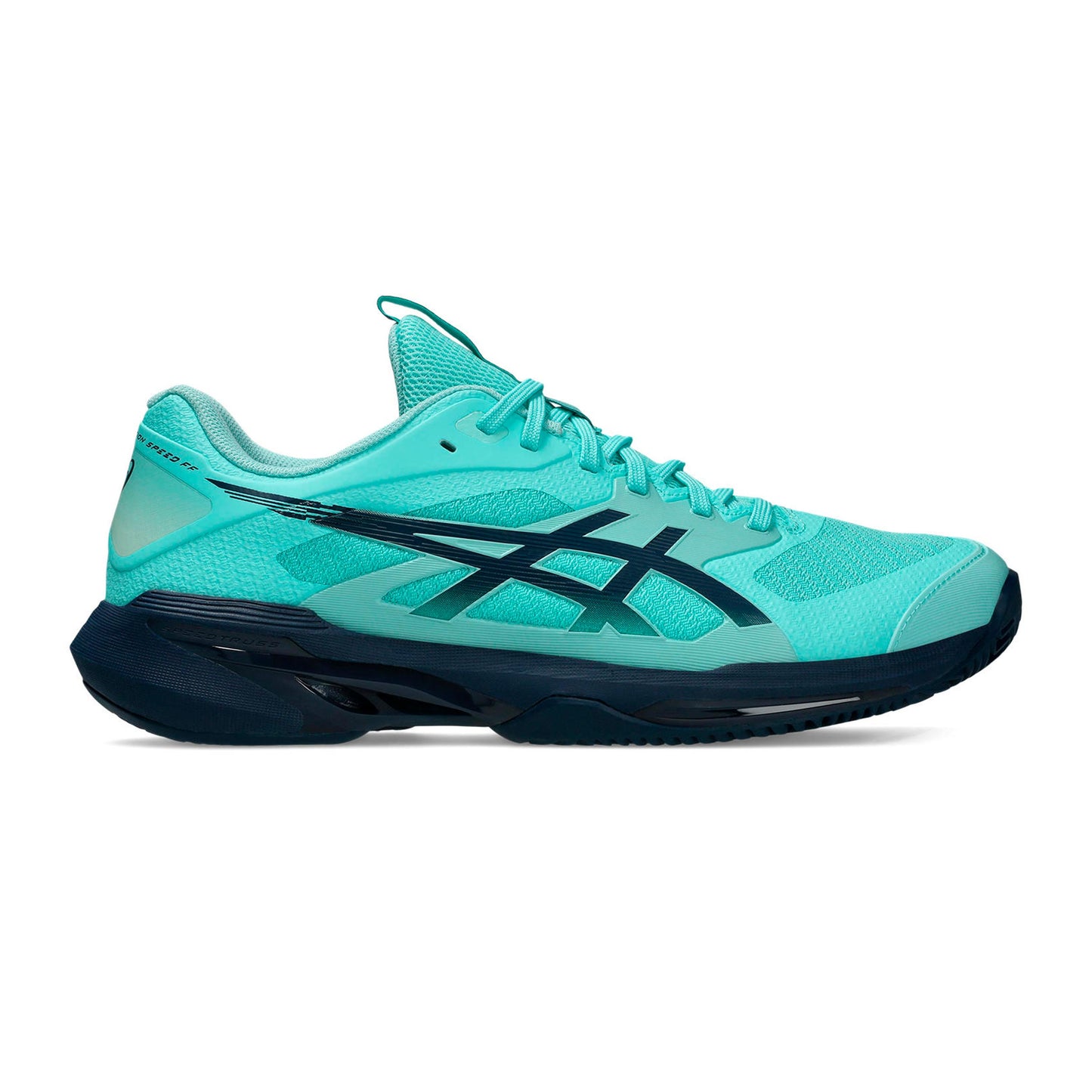 ASICS Solution Speed FF 4 buty do tenisa ziemnego Mężczyźni - miętowy, ciemnoniebieski