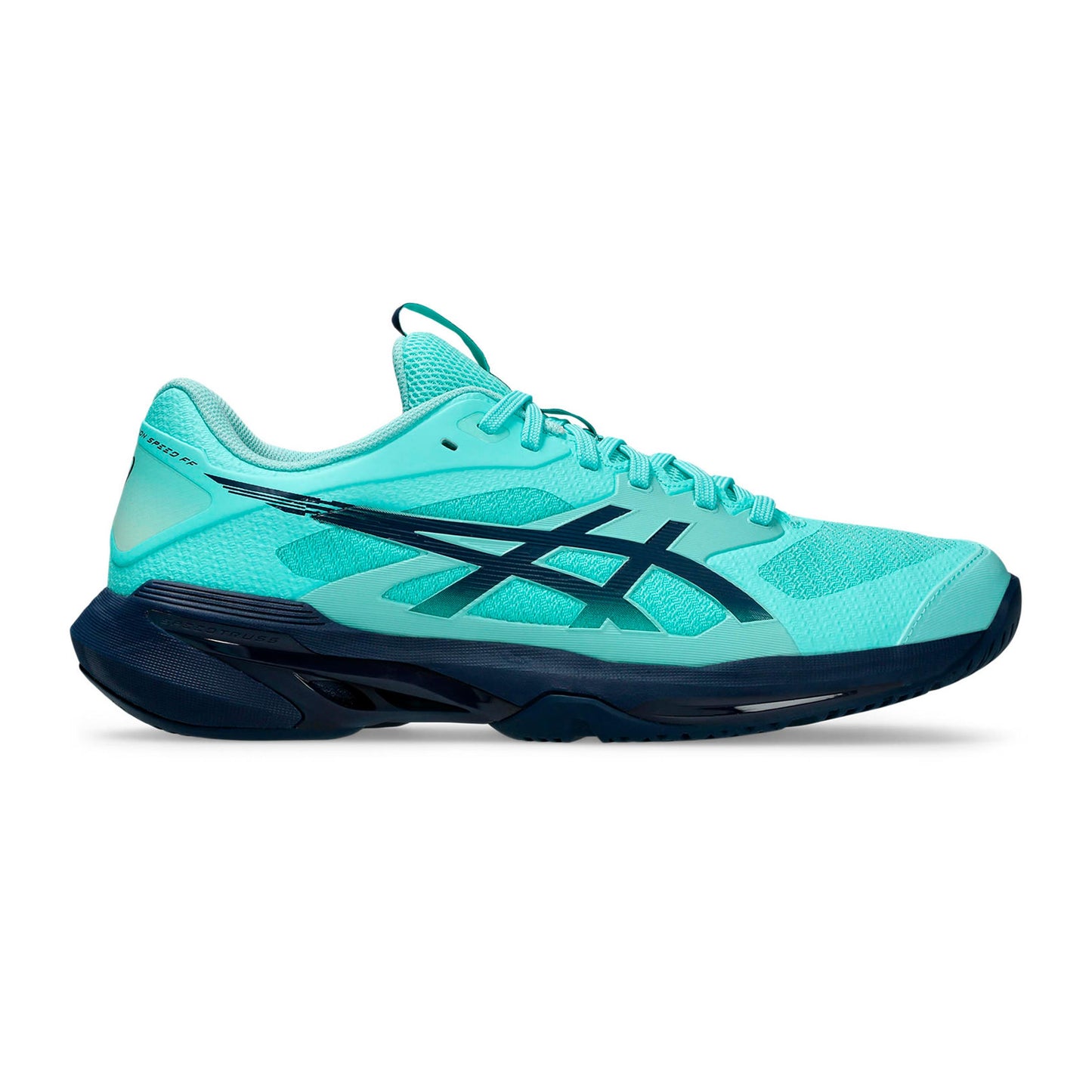 ASICS Solution Speed FF 4 buty do tenisa allcourt Mężczyźni - miętowy, ciemnoniebieski