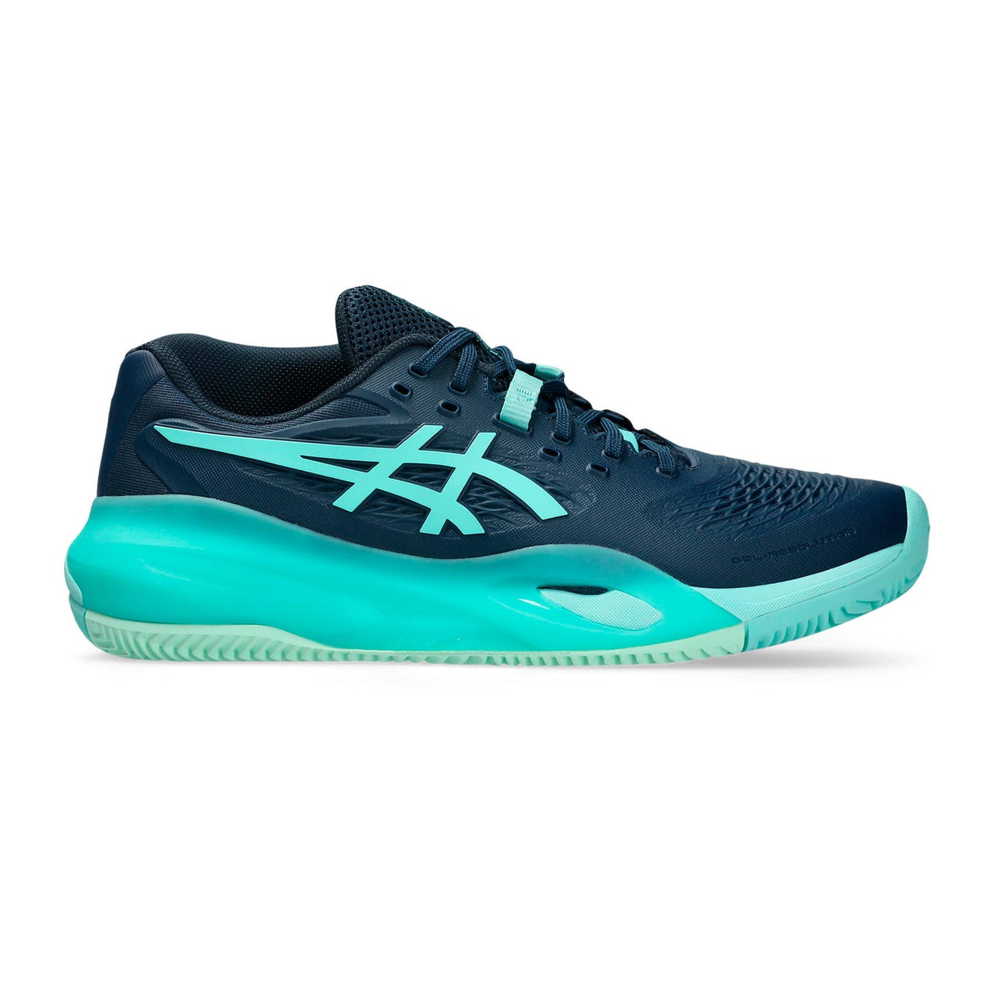 ASICS Gel-Resolution X buty do tenisa ziemnego Mężczyźni - ciemnoniebieski, miętowy
