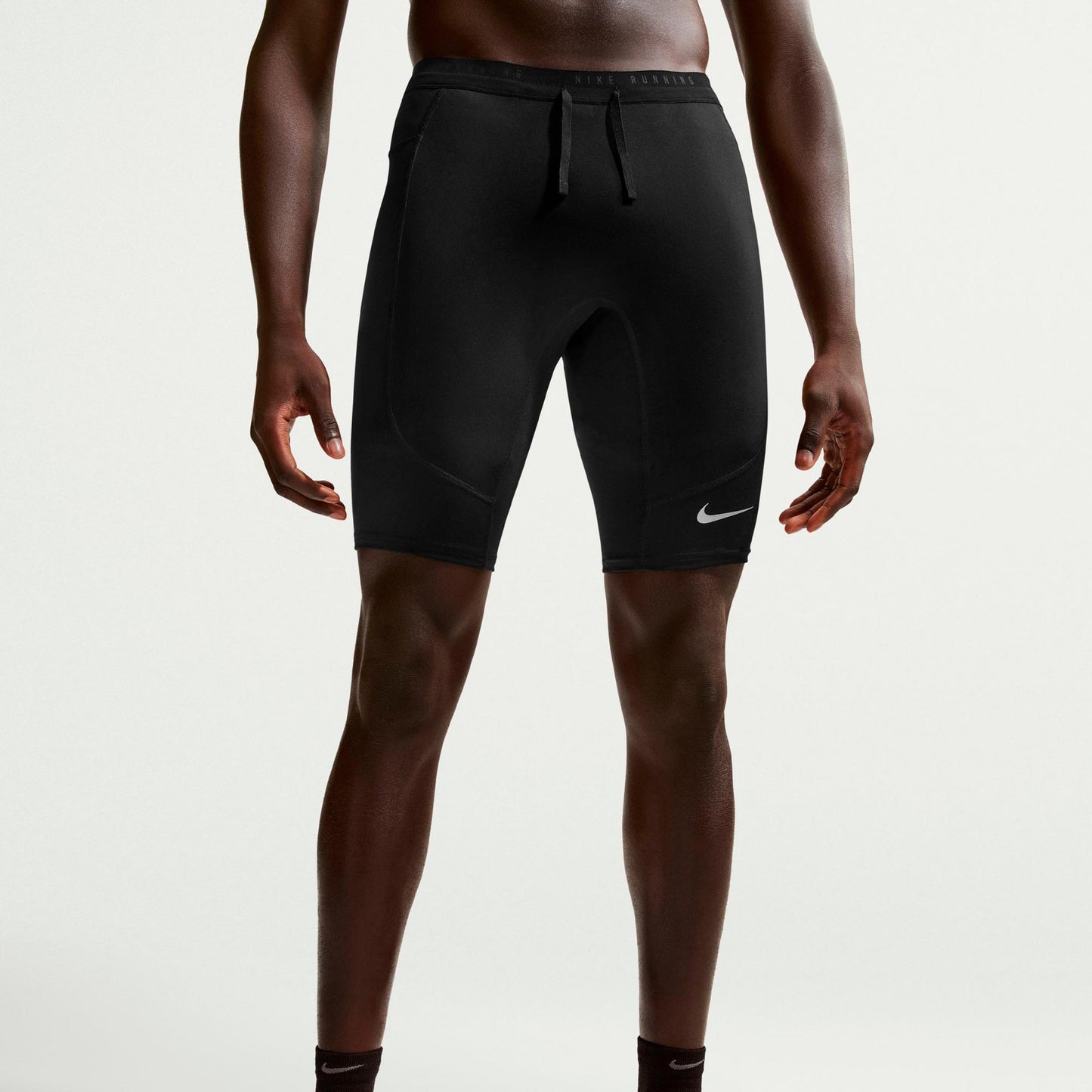 Nike Stride Half  Getry do biegania Mężczyźni - czarny, srebrny