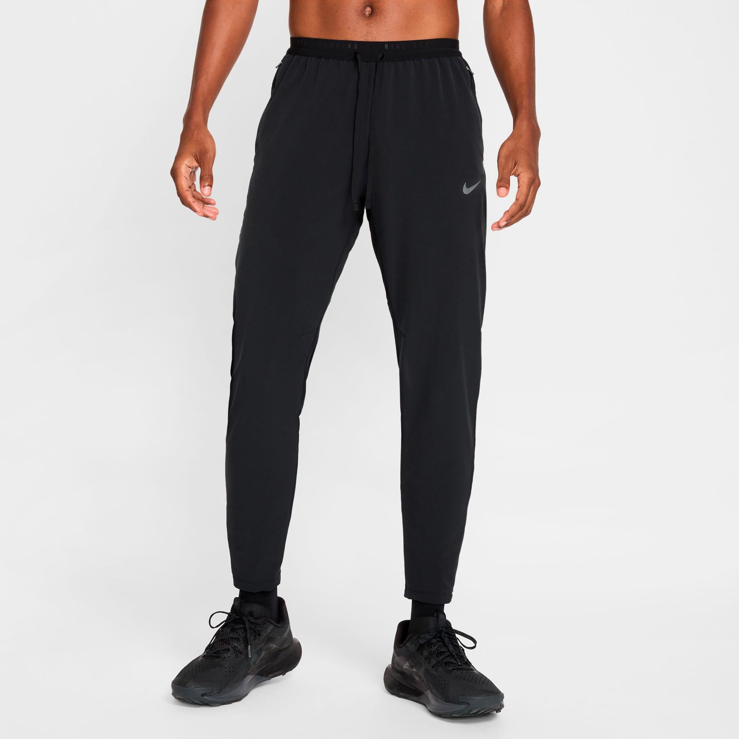 Nike Stride Spodnie do biegania Mężczyźni - czarny, srebrny