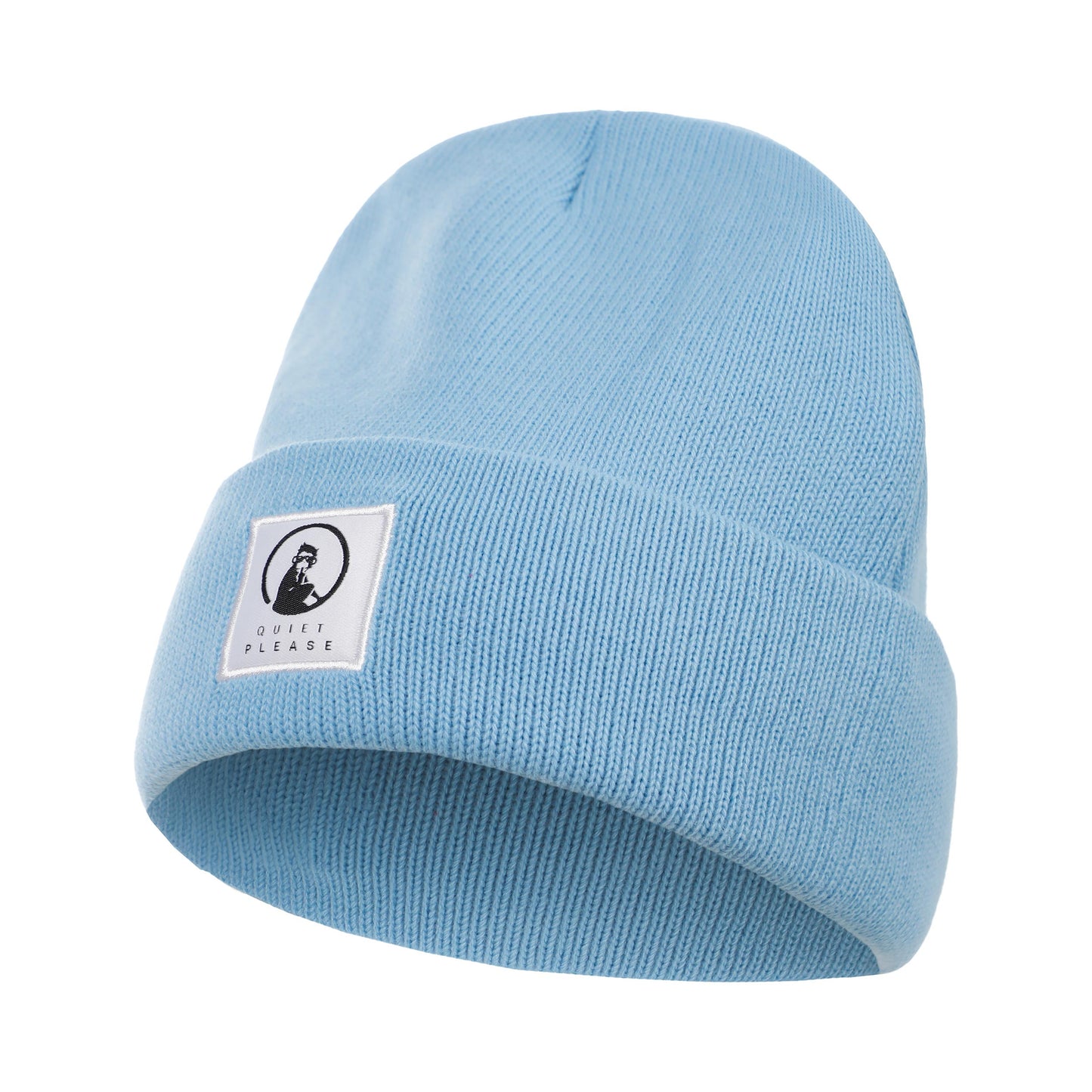 Quiet Please Get Warm Czapka Unisex-jasnoniebieski
