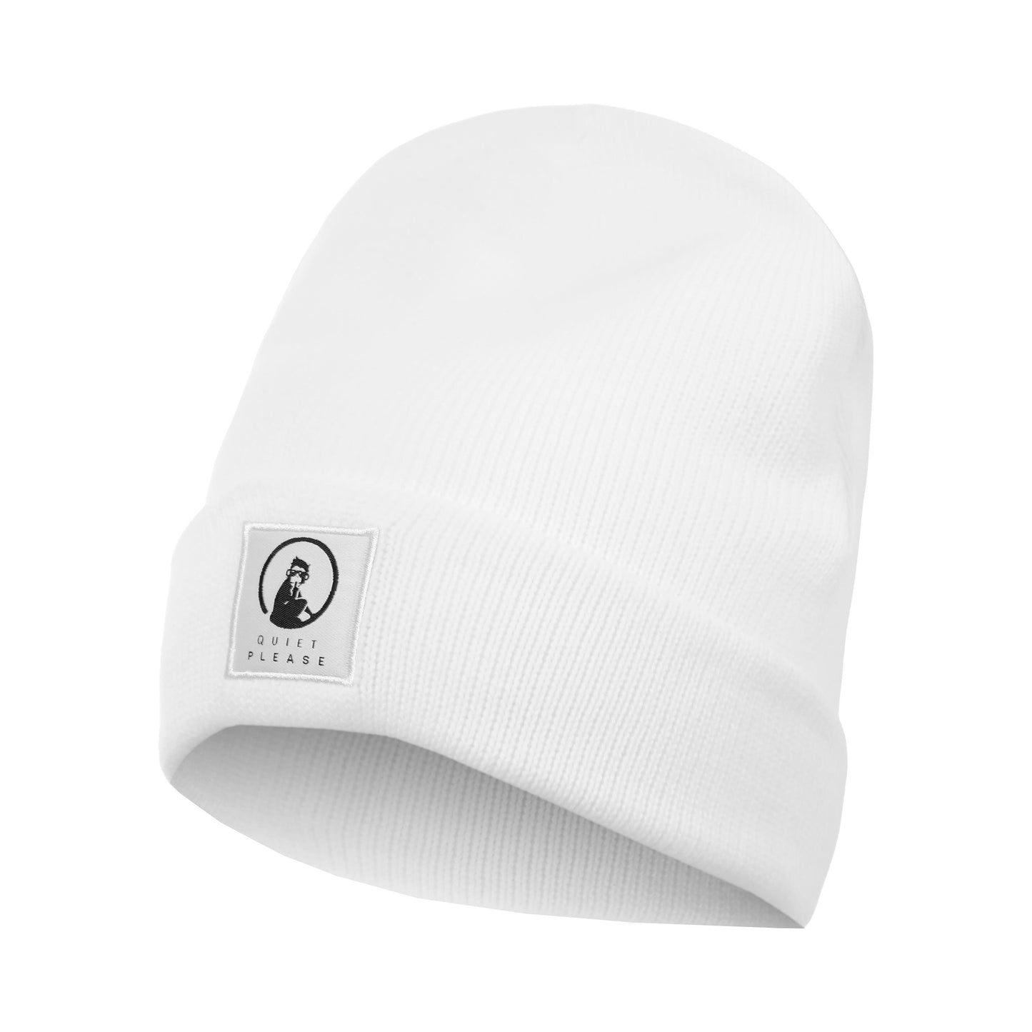 Quiet Please Get Warm Czapka Unisex-biały