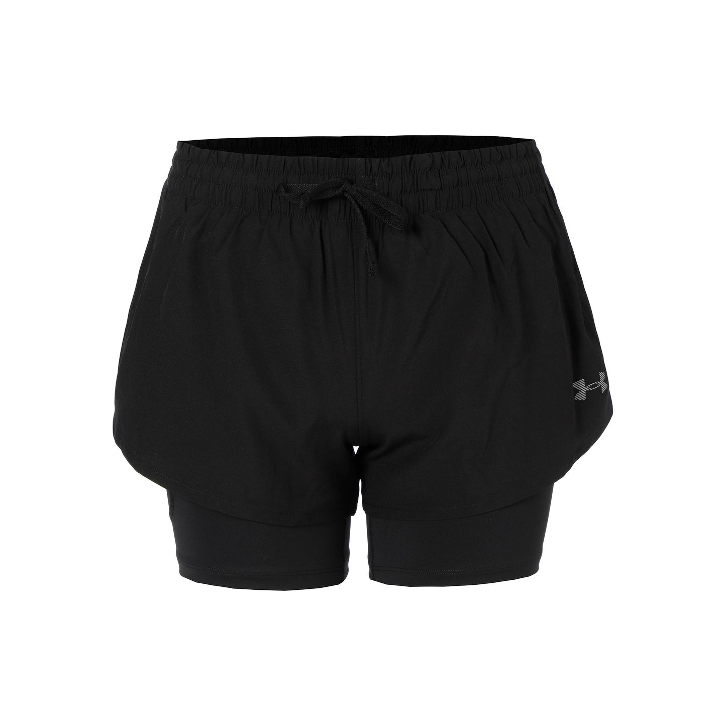 Under Armour Velociti Pro 4in 2n1  Spodenki do biegania Kobiety-czarny, srebrny