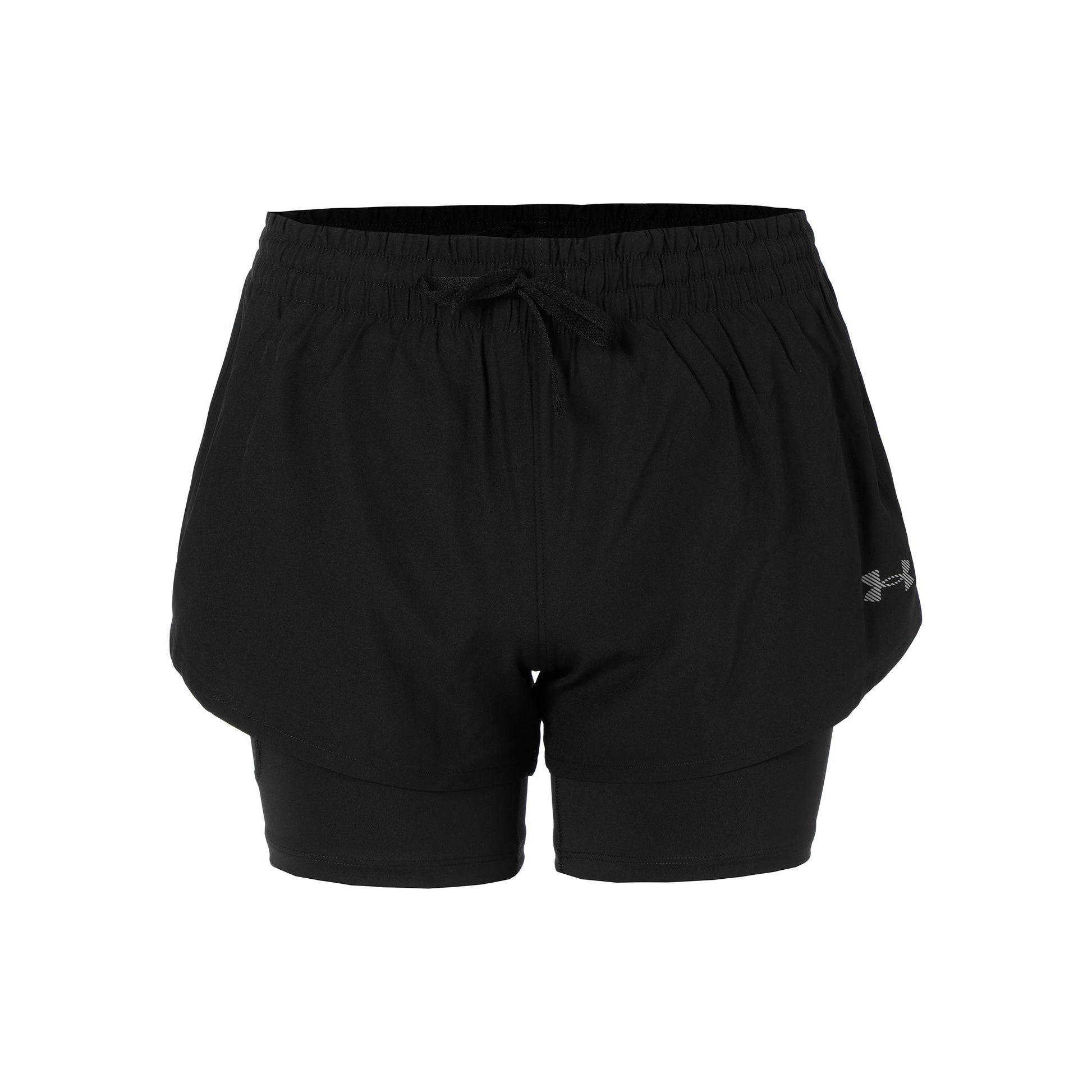 Under Armour Velociti Pro 4in 2n1  Spodenki do biegania Kobiety-czarny, srebrny