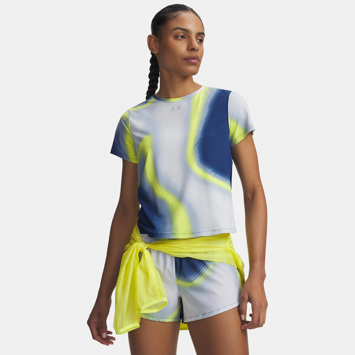 Under Armour Velociti Pro Print  Koszulka do biegania Kobiety - niebieski, wielokolorowy
