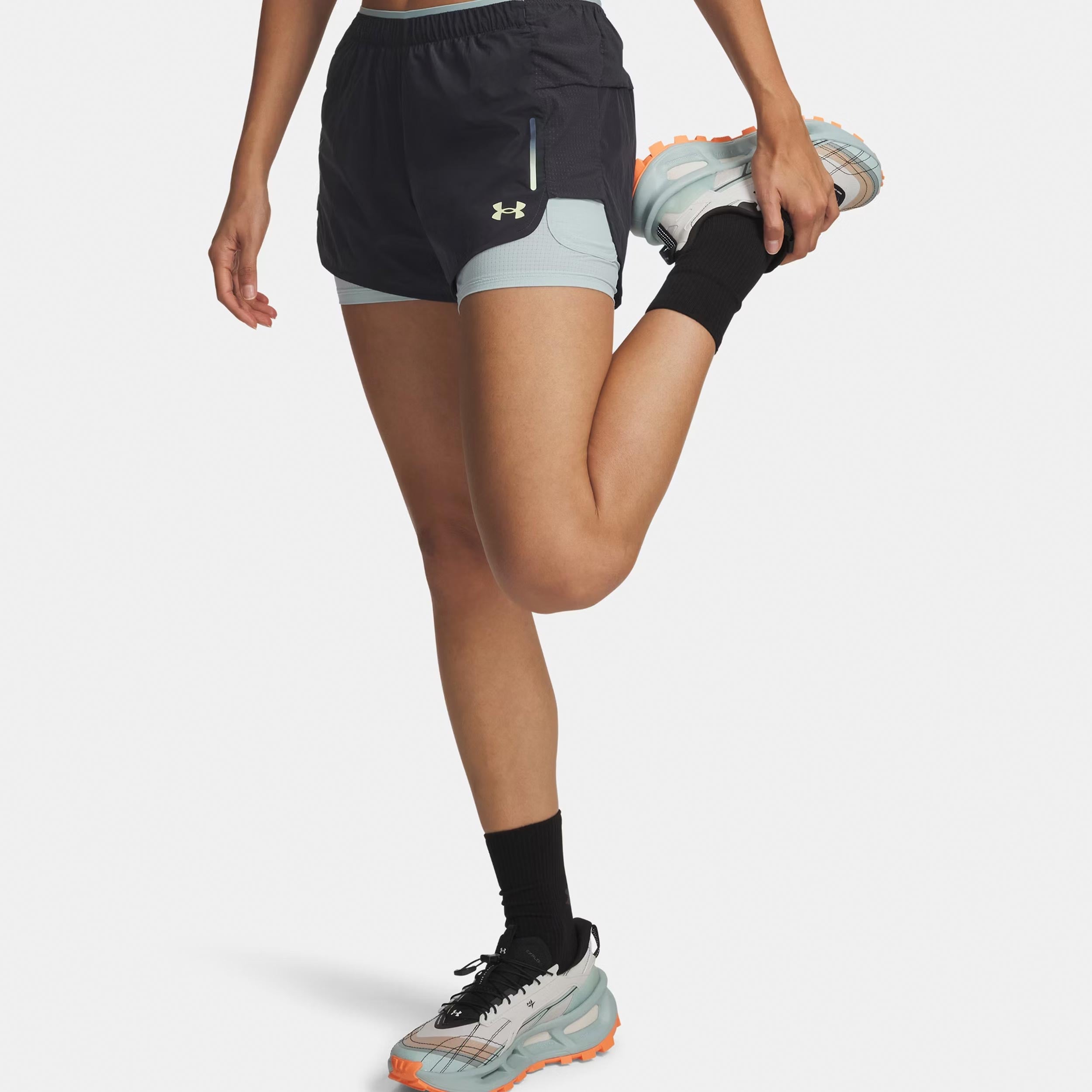 Under Armour Explor Trail Ultra Lined  Spodenki do biegania Kobiety-antracyt, niebieski