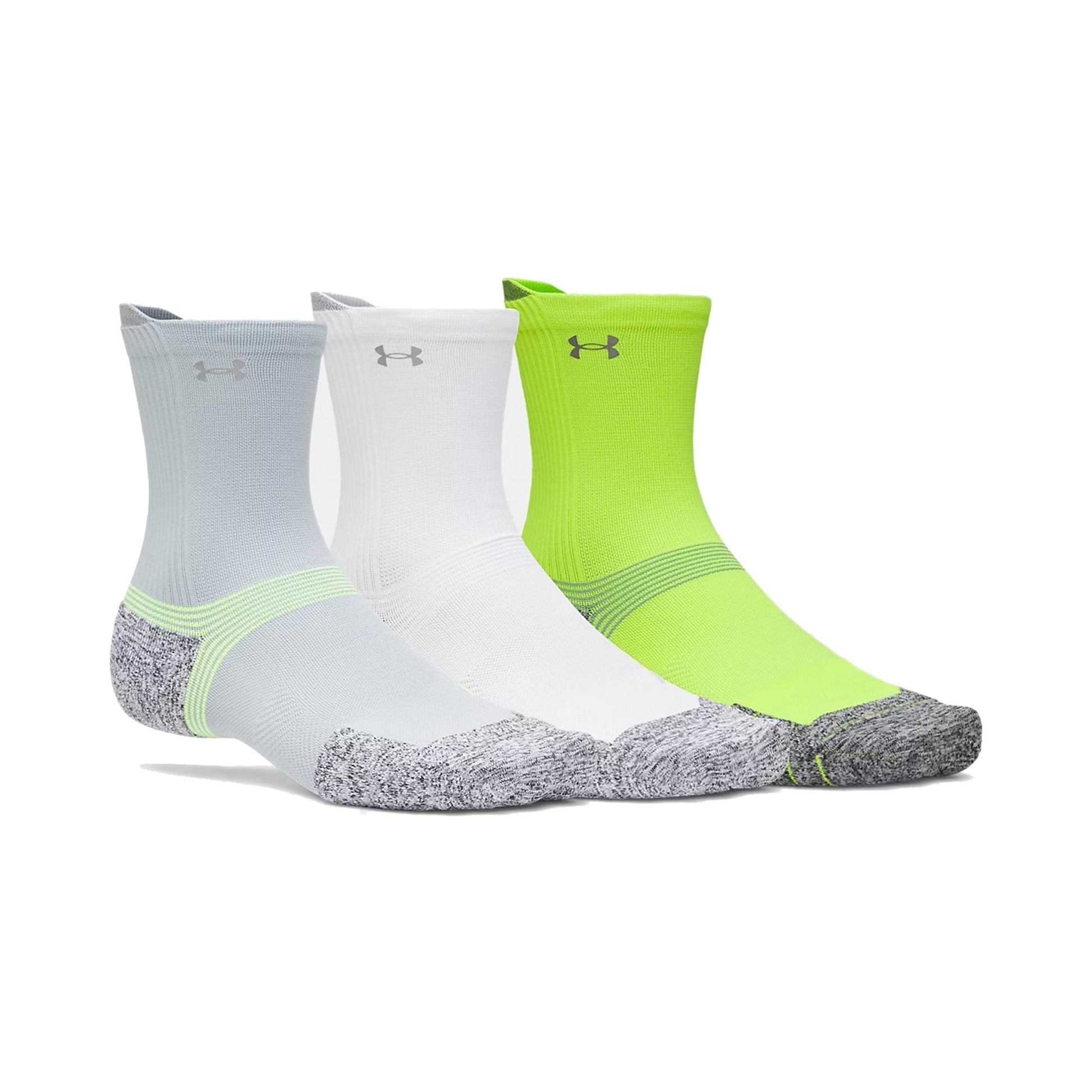Under Armour Velociti Run Cush Crew 3pack Skarpety do biegania Unisex - wielokolorowy