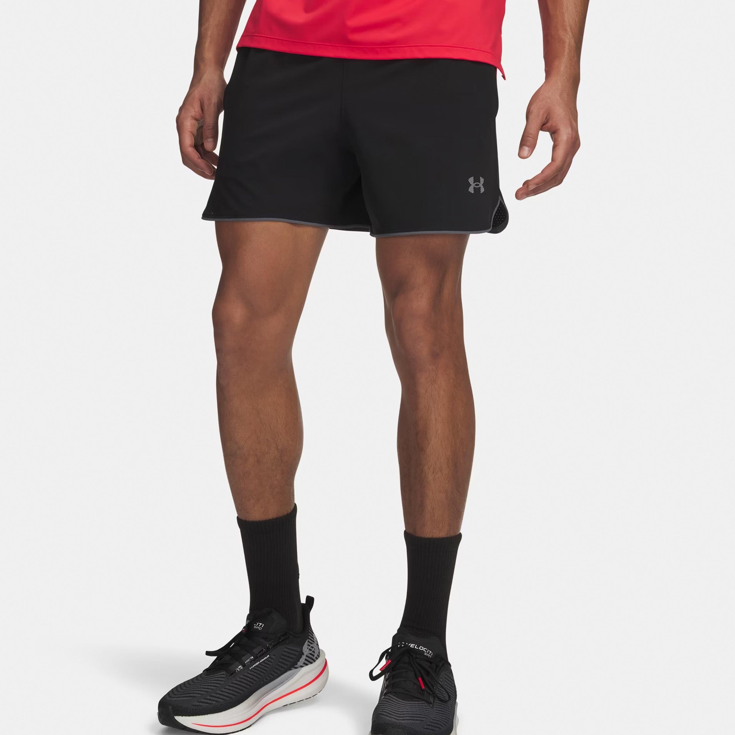 Under Armour Velociti Pro Vent 5in  Spodenki do biegania Mężczyźni - czarny, srebrny