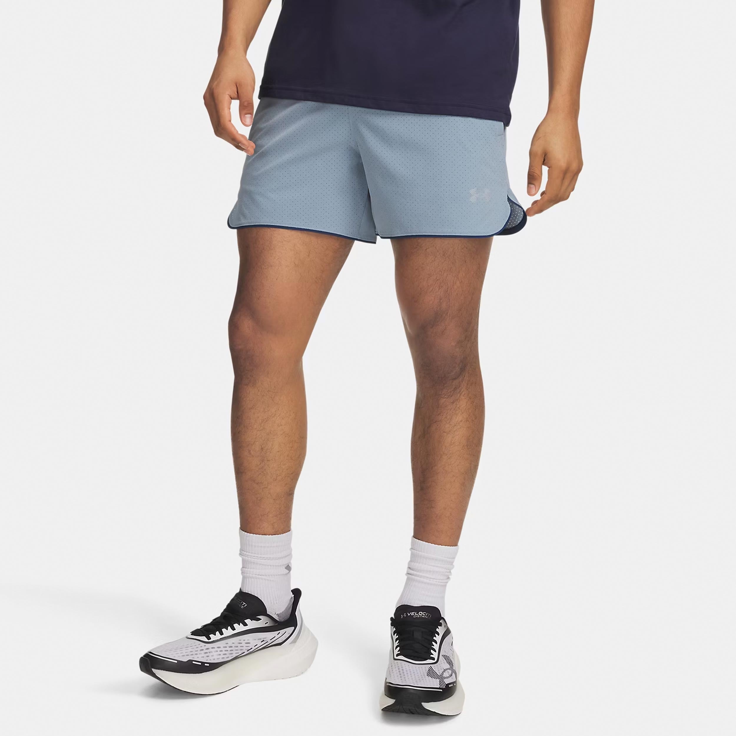 Under Armour Velociti Pro Vent 5in  Spodenki do biegania Mężczyźni - niebiesko-szary