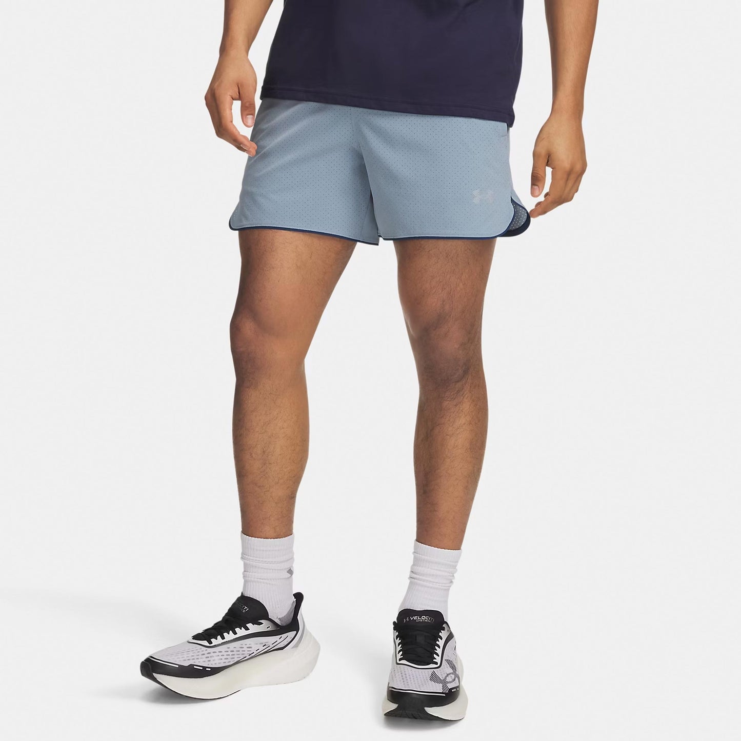 Under Armour Velociti Pro Vent 5in  Spodenki do biegania Mężczyźni - niebiesko-szary