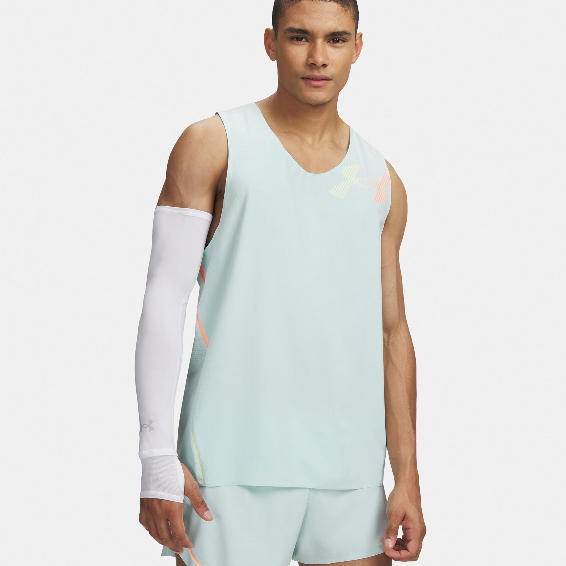 Under Armour Velociti Elite Singlet Koszulka do biegania Mężczyźni-mięta, koral