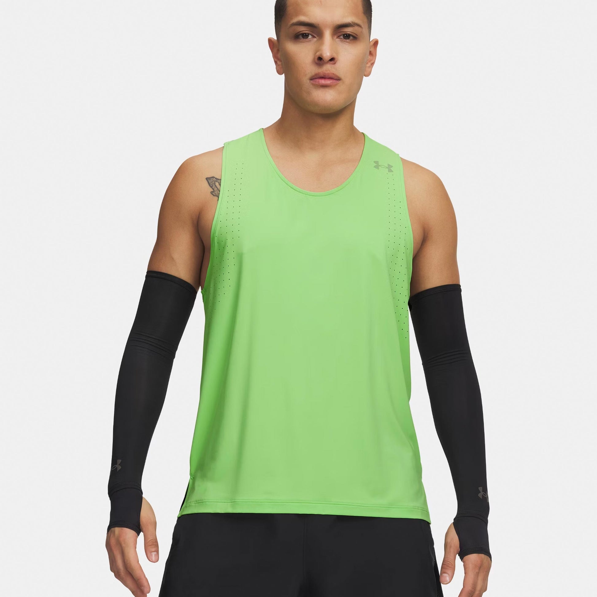 Under Armour Velociti Pro  Koszulka do biegania Mężczyźni - neonowy zielony, srebrny