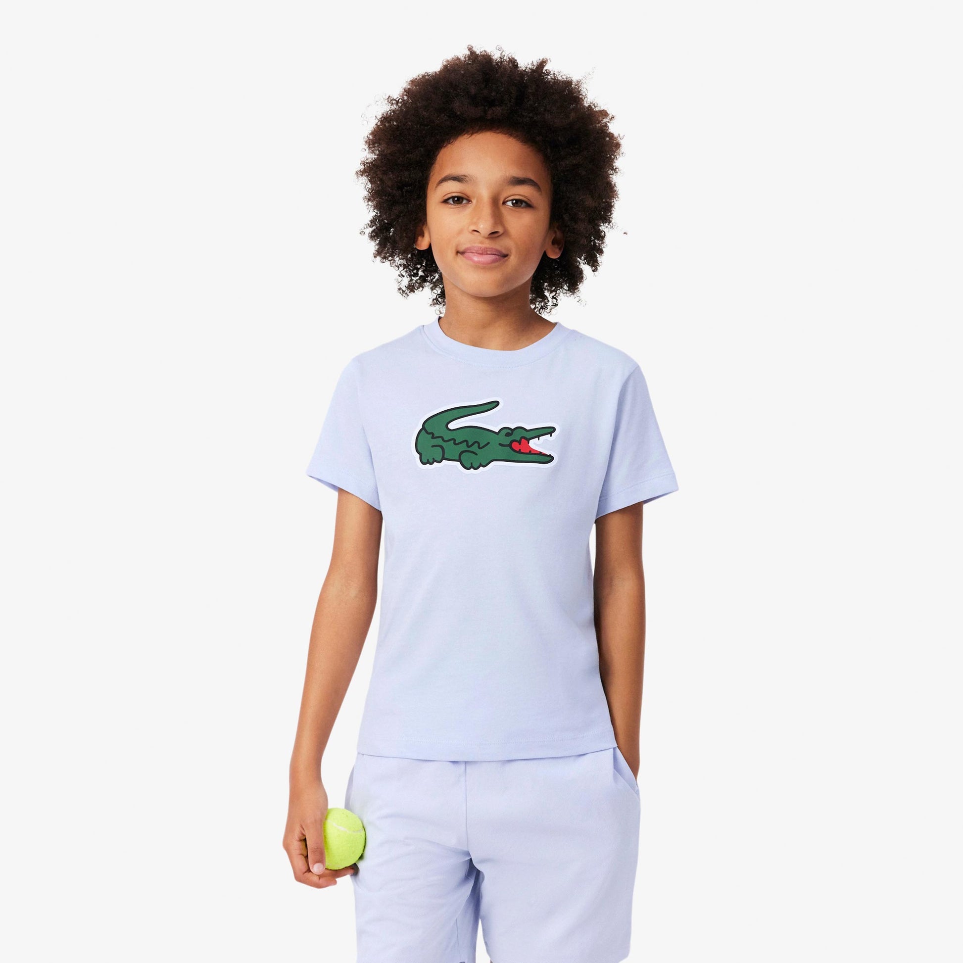 Lacoste Koszulka Dzieci - jasnoniebieski, zieleń