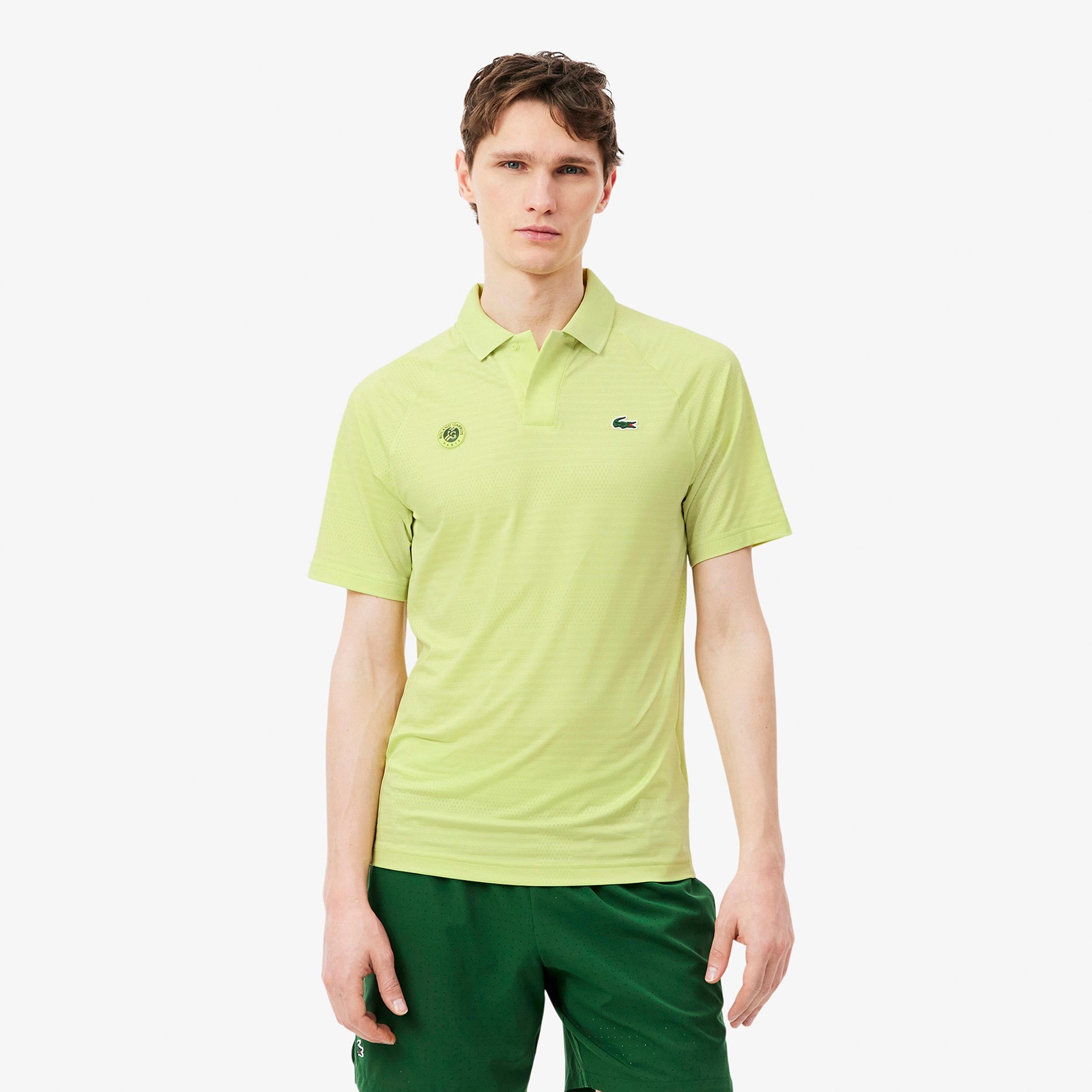 Lacoste Polo Mężczyźni - limonka