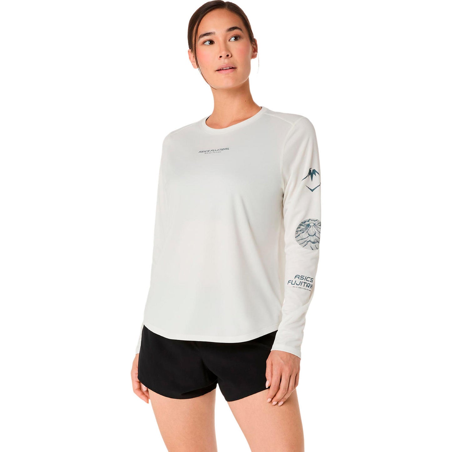 ASICS Fujitrail Logo Koszulka do biegania Kobiety-beż