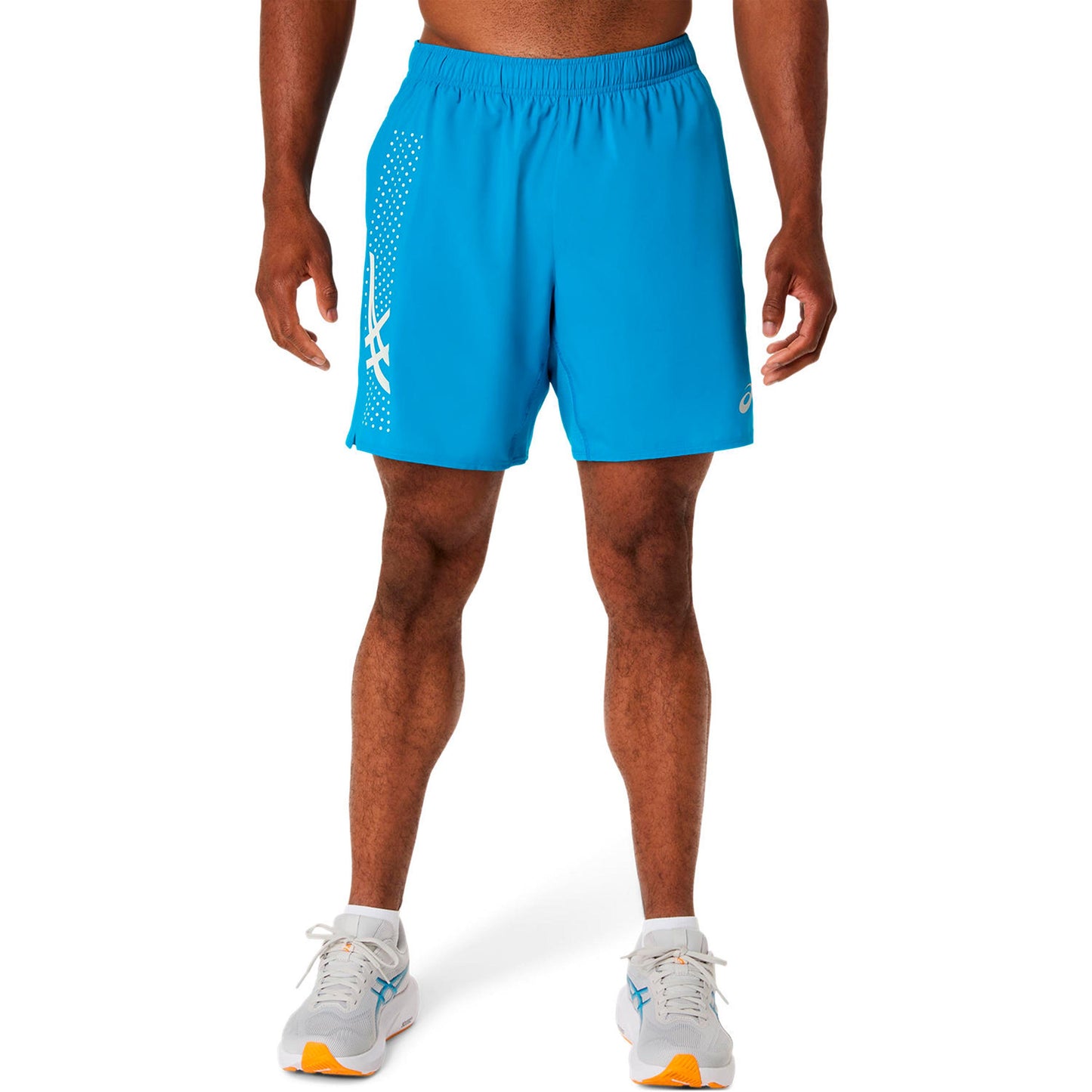 ASICS Icon 7In  Spodenki do biegania Mężczyźni - niebieski, beż