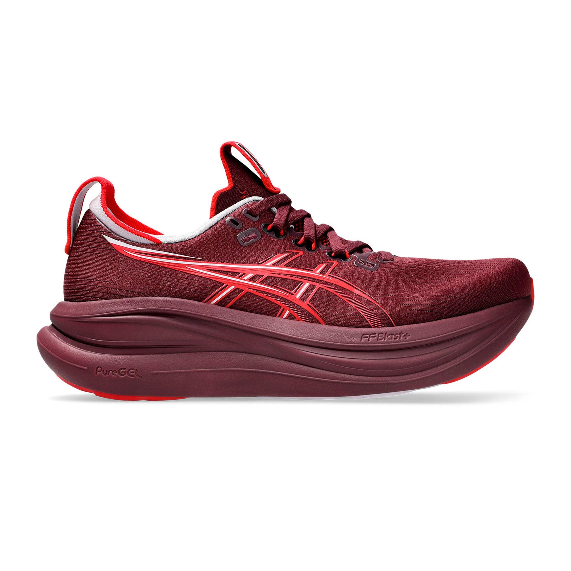 ASICS GEL-NIMBUS 28 But neutralny Kobiety - czerwone wino, czerwony