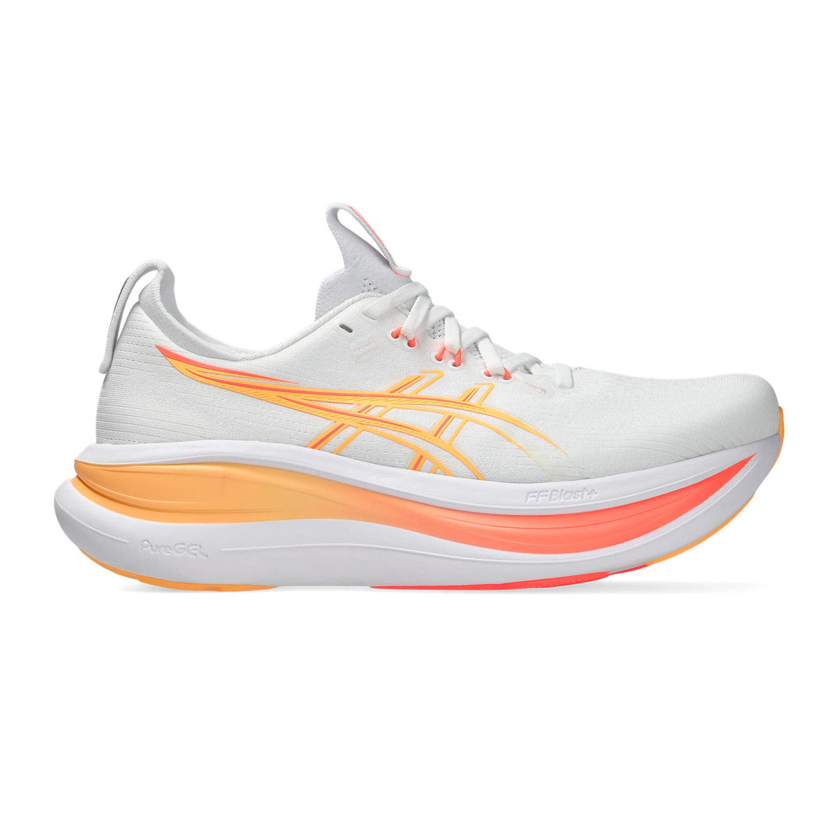 ASICS GEL-NIMBUS 28 But neutralny Kobiety - biały, pomarańczowy