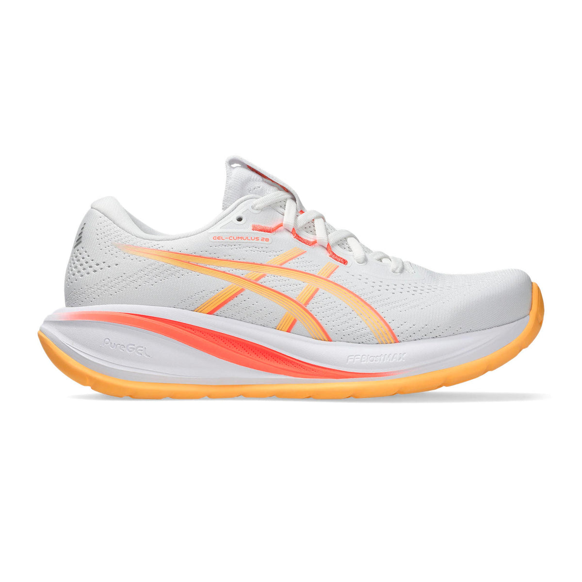 ASICS GEL-CUMULUS 28 But neutralny Kobiety - biały, pomarańczowy