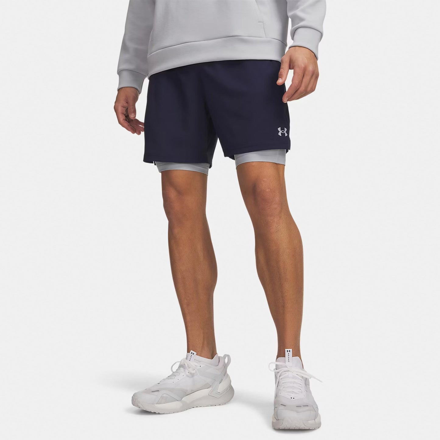 Under Armour Vanish Woven 2.0 6in Szorty Mężczyźni - niebieski, szary