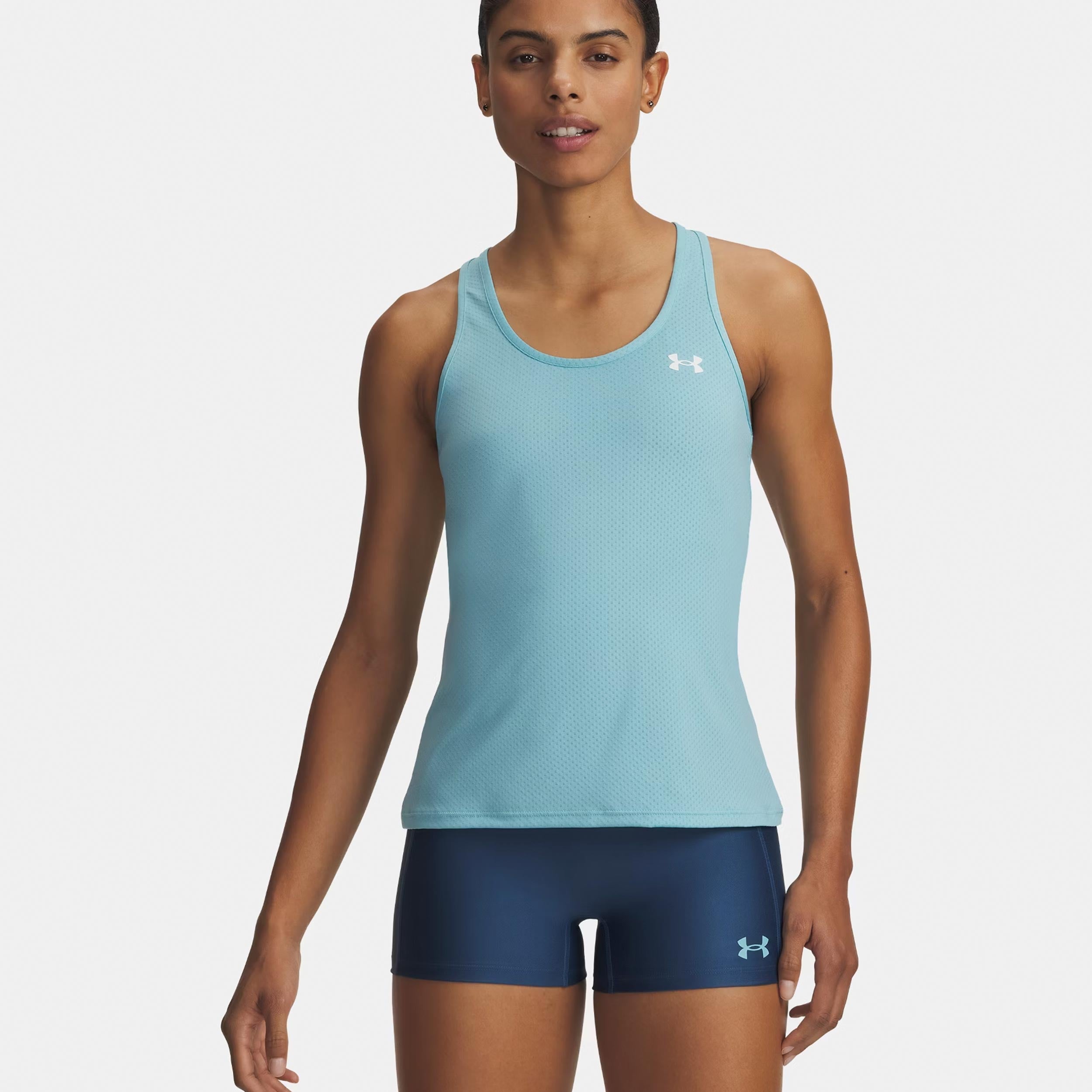 Under Armour Tech Mesh Racer Tank top Kobiety-niebieski, biały