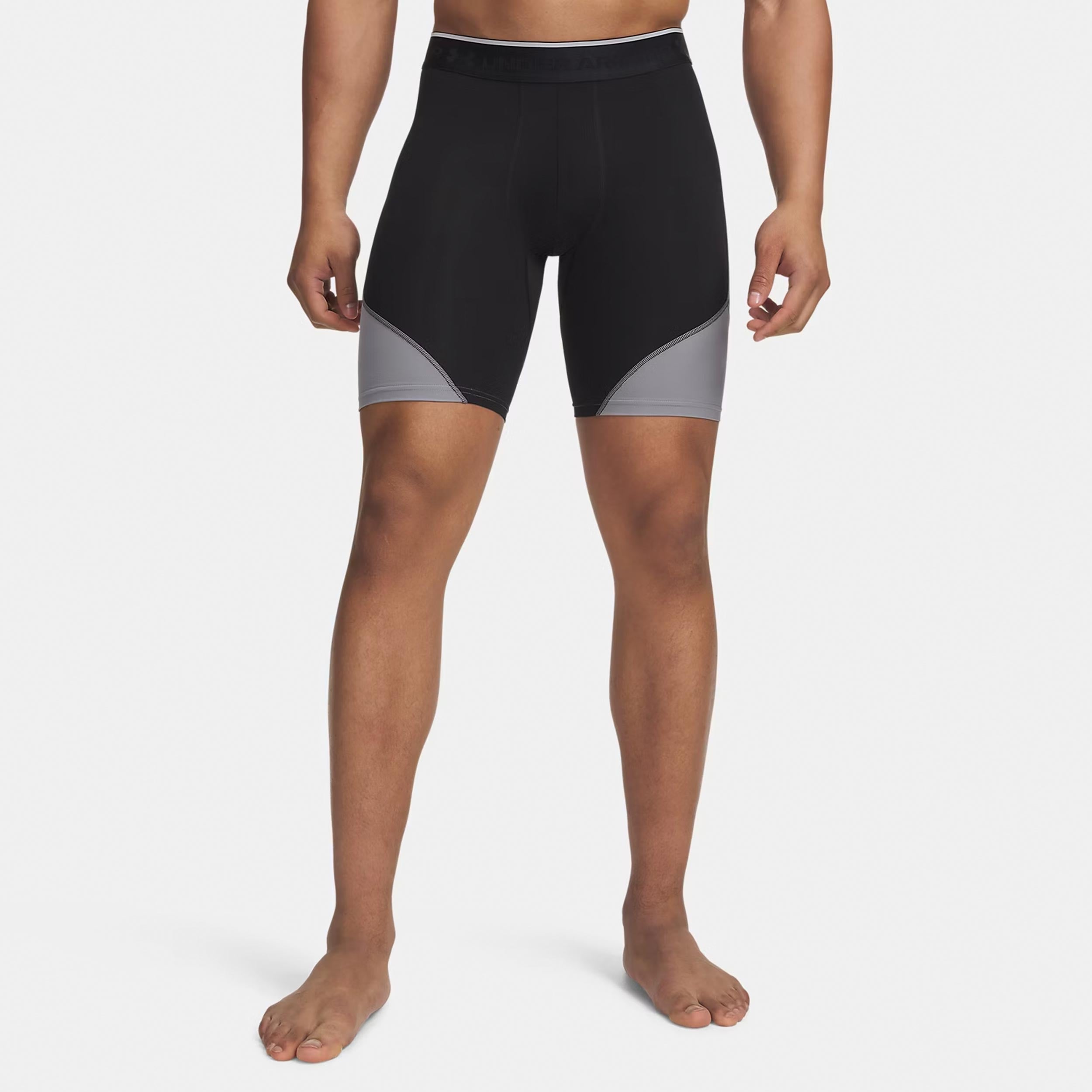 Under Armour Elite Long Szorty Mężczyźni - czarny, srebrny