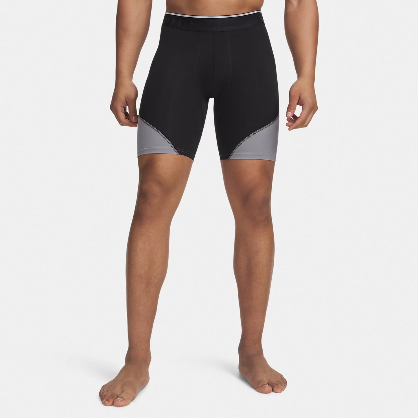 Under Armour Elite Long Szorty Mężczyźni - czarny, srebrny