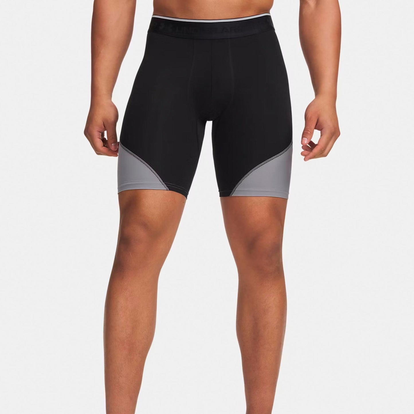 Under Armour Elite Long Szorty Mężczyźni - czarny, srebrny