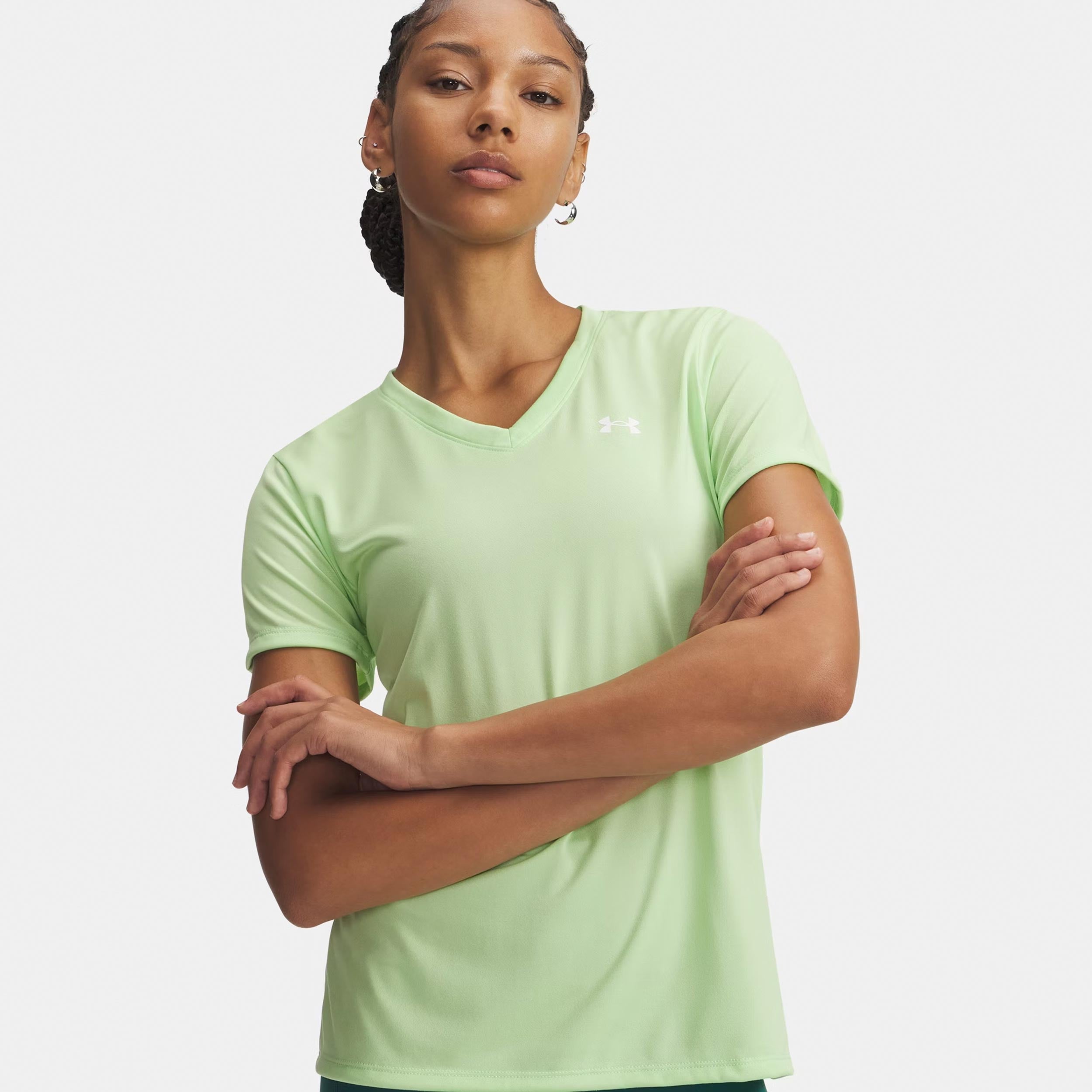 Under Armour Tech Solid Koszulka Kobiety-zieleń