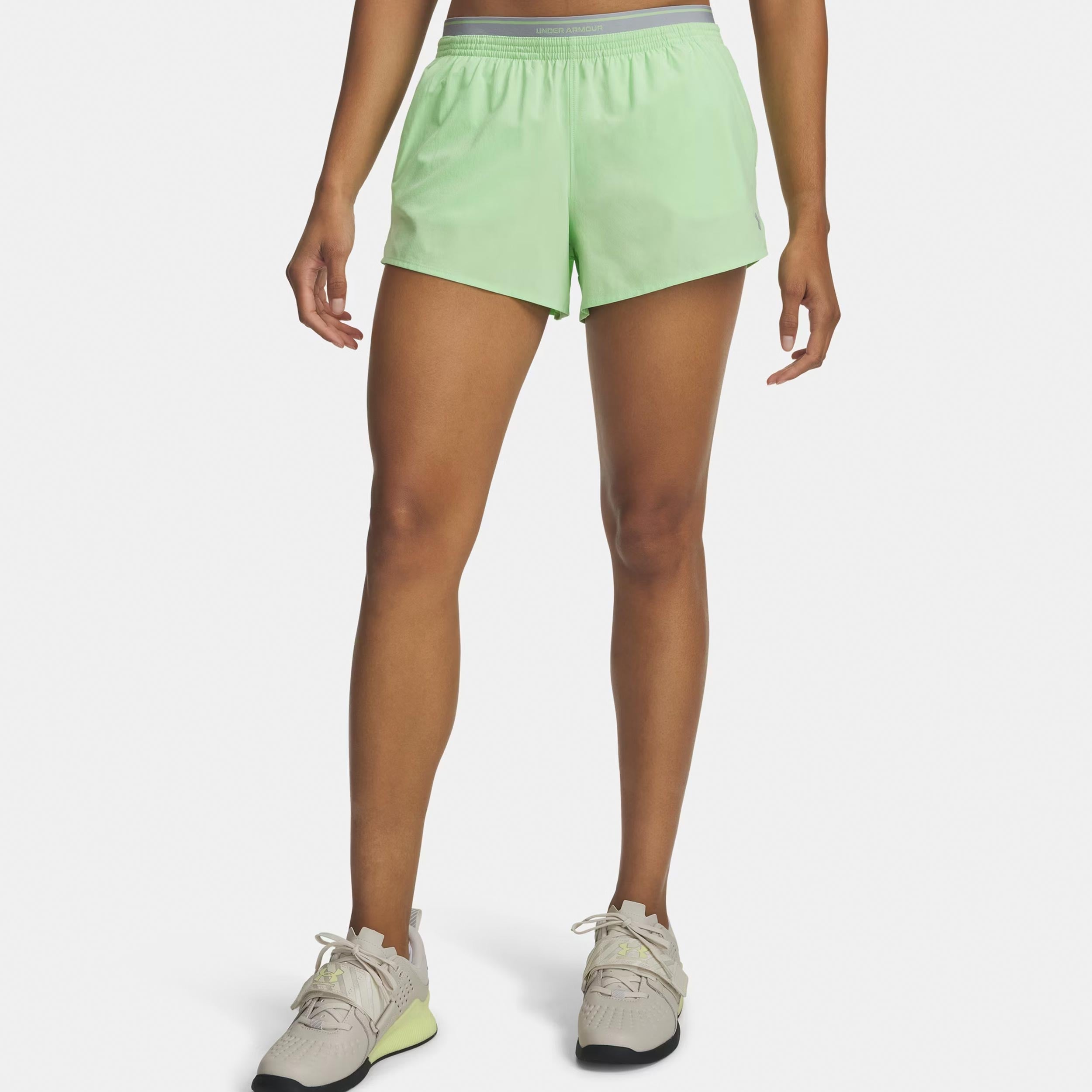 Under Armour Vanish Woven 3in Szorty Kobiety-zieleń, szary