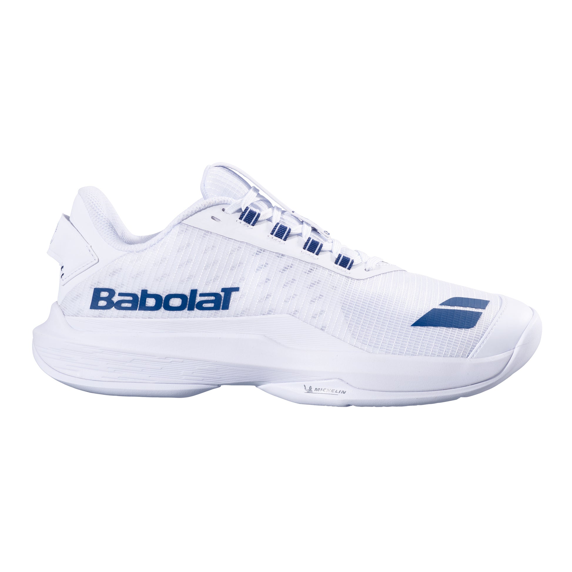 Babolat JET T2 AC WIM buty do tenisa allcourt Mężczyźni-biały, ciemnoniebieski