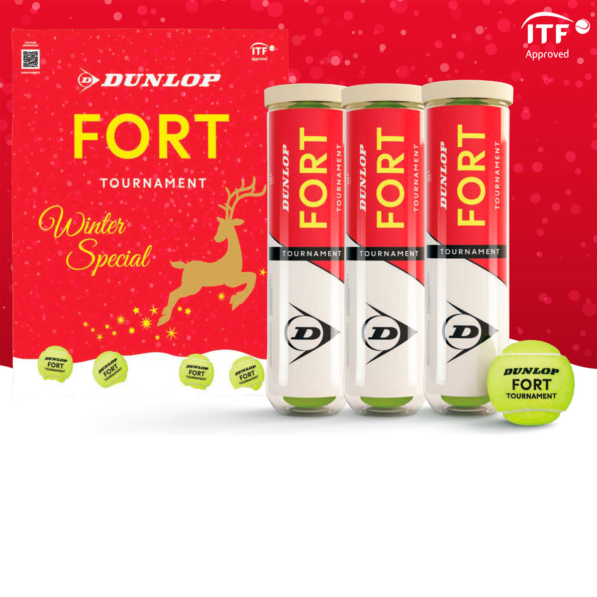 Dunlop Fort Tournament Christmas Special 3x puszka 4 szt.