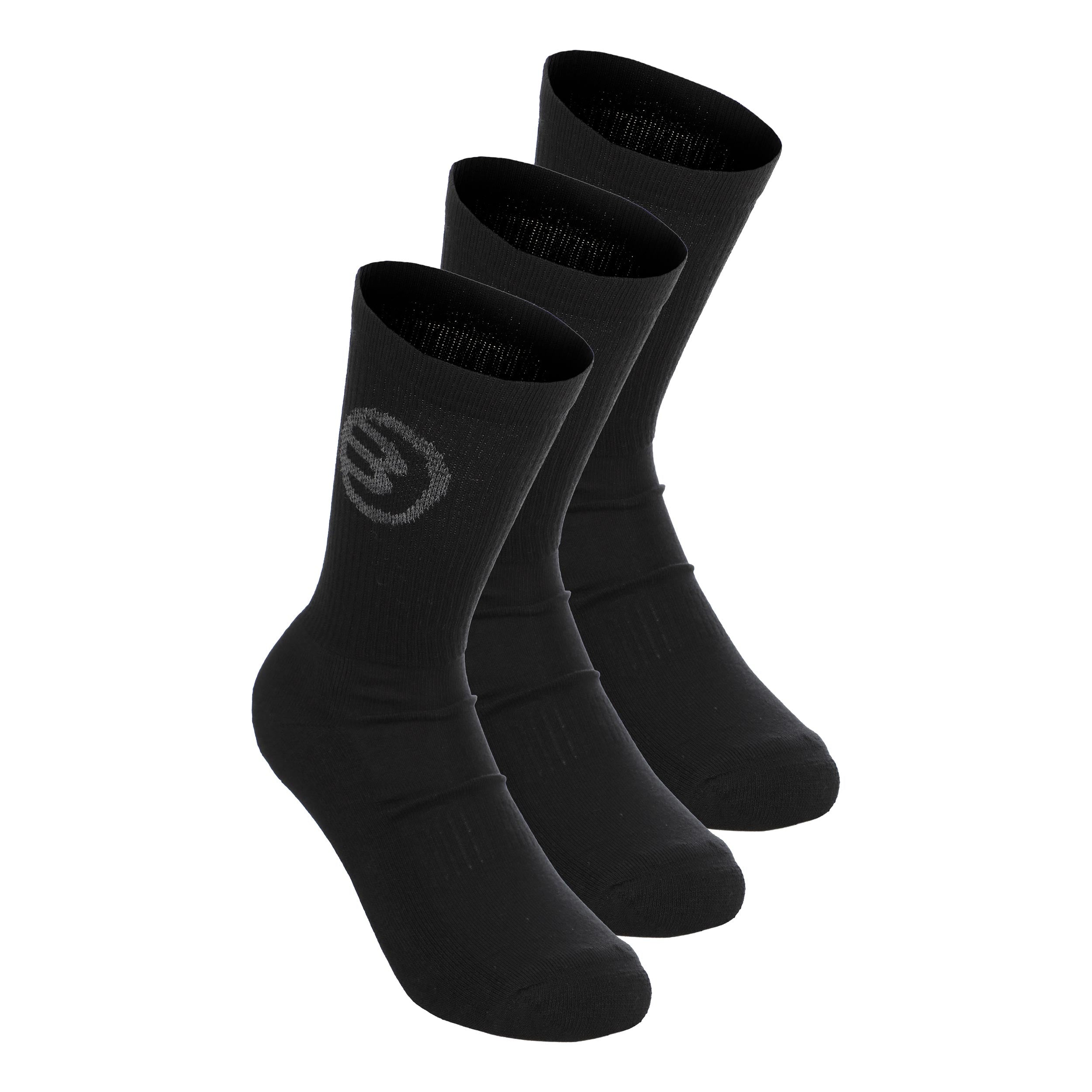 Bullpadel BP262 (PACK DE 3) Skarpety sportowe Unisex - czarny