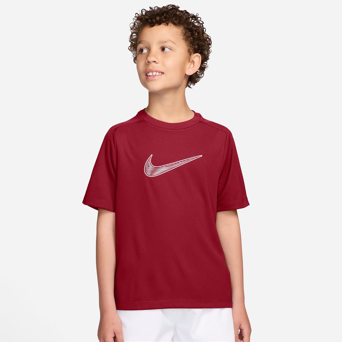 Nike Dri-Fit Multi  Koszulka Dzieci - czerwony